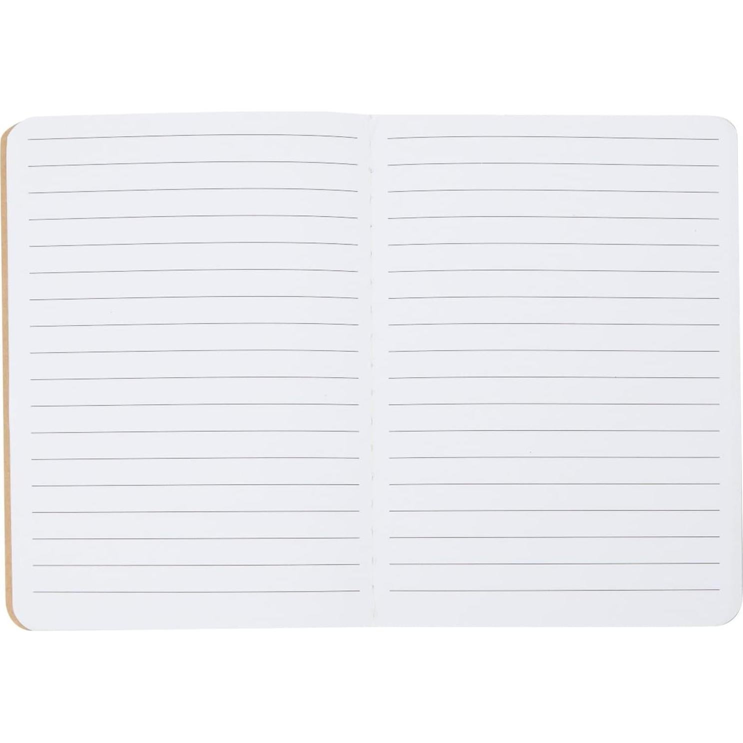 Cuadernos A6 Paper Junkie Kraft - Paquete de 12 Rayados