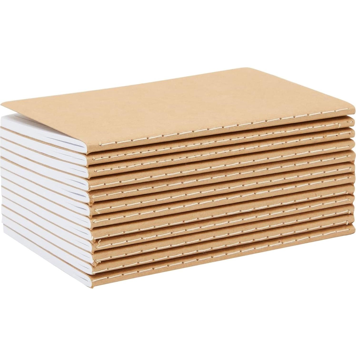 Cuadernos A6 Paper Junkie Kraft - Paquete de 12 Rayados