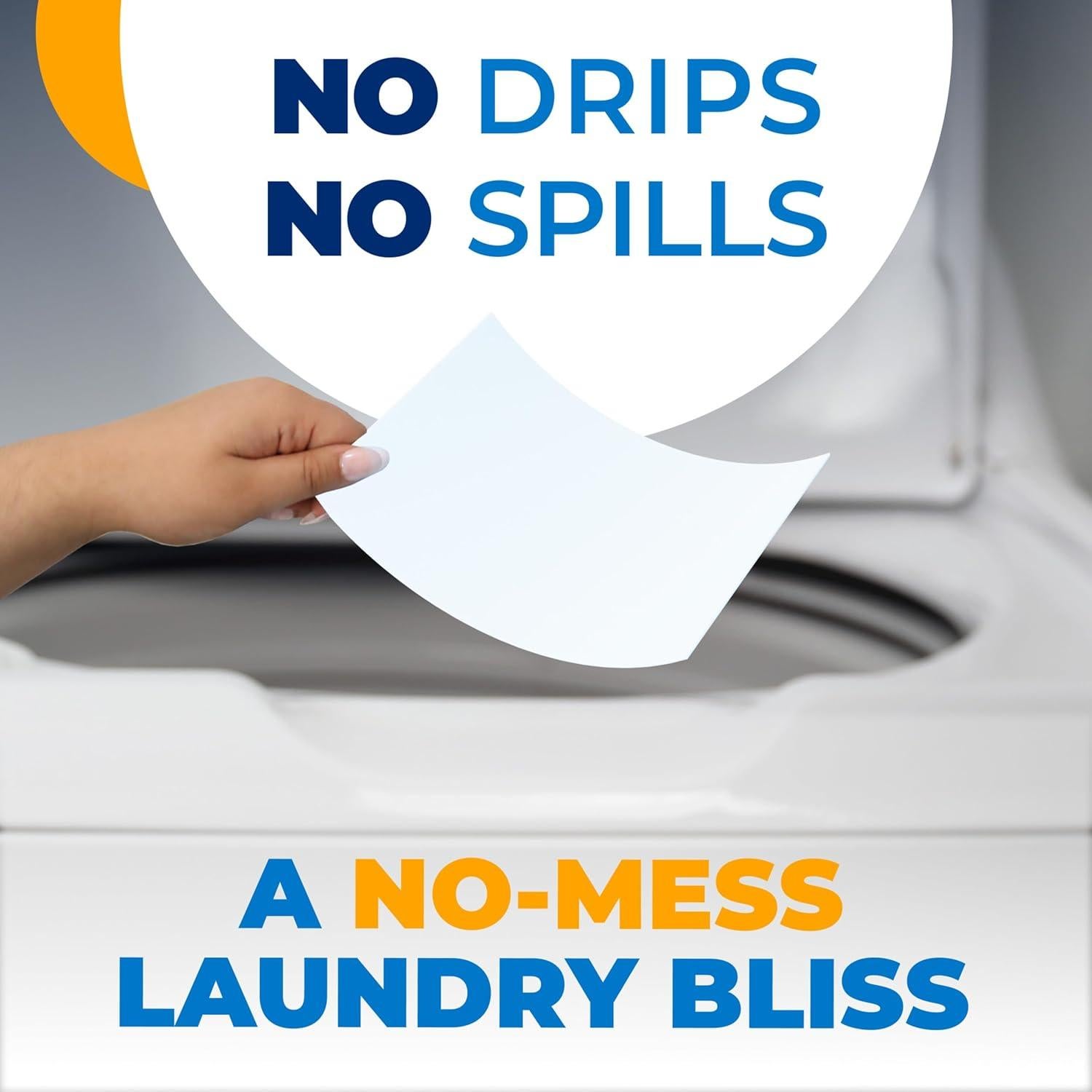 Hojas de detergente ARM & HAMMER Power sin fragancia 50 unidades