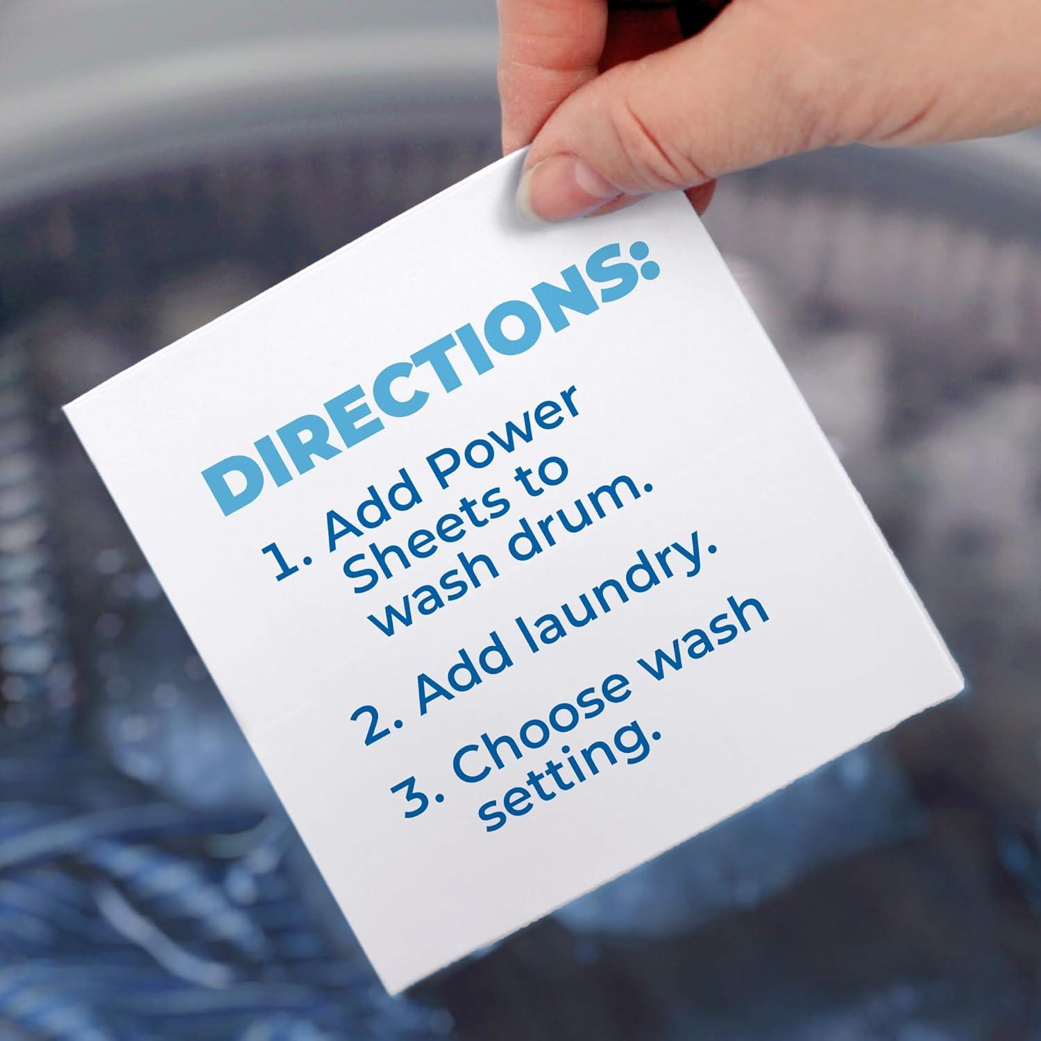 Hojas de detergente ARM & HAMMER Power sin fragancia 50 unidades