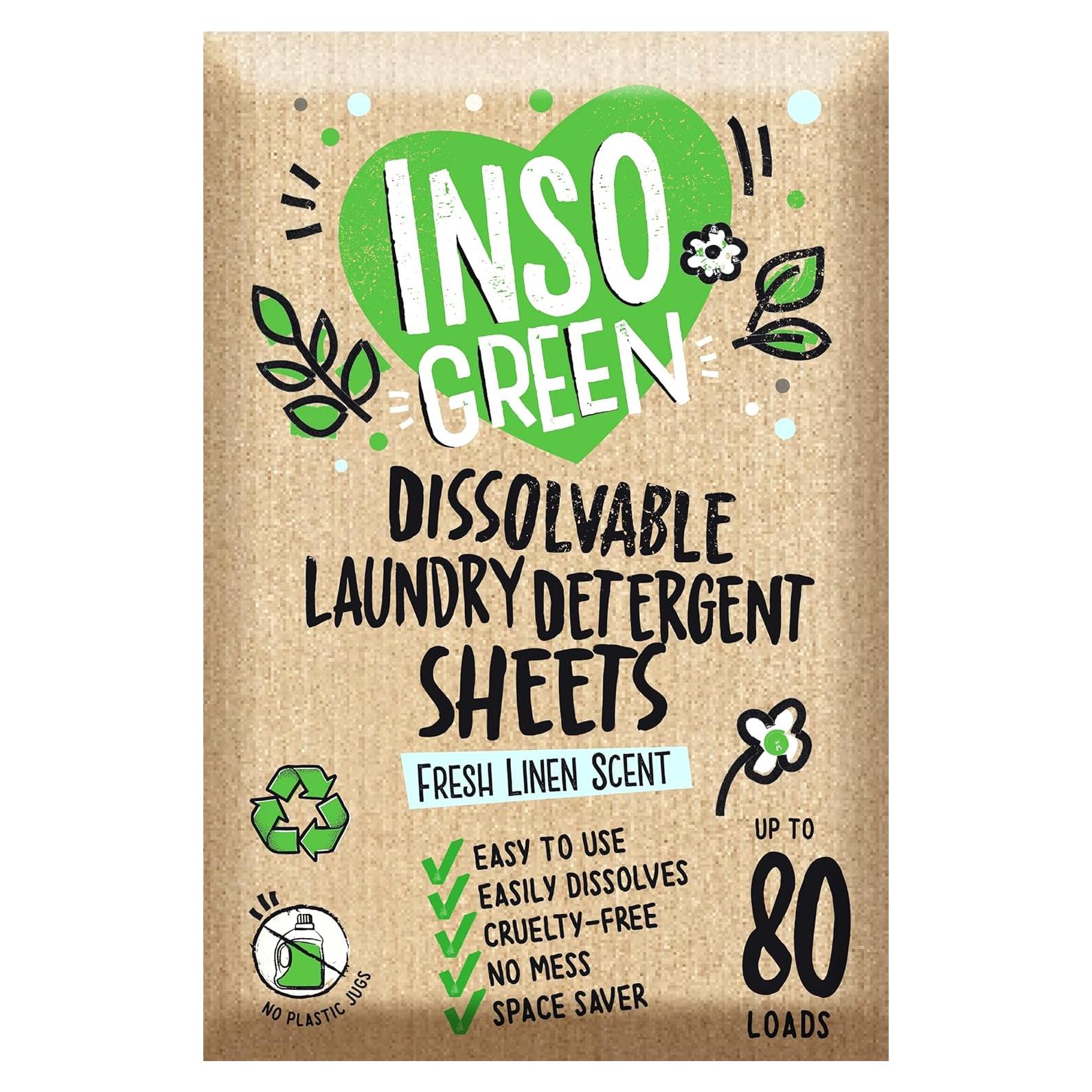 Hojas de Detergente Ecológico Hudson - 40 Hojas para 80 Cargas