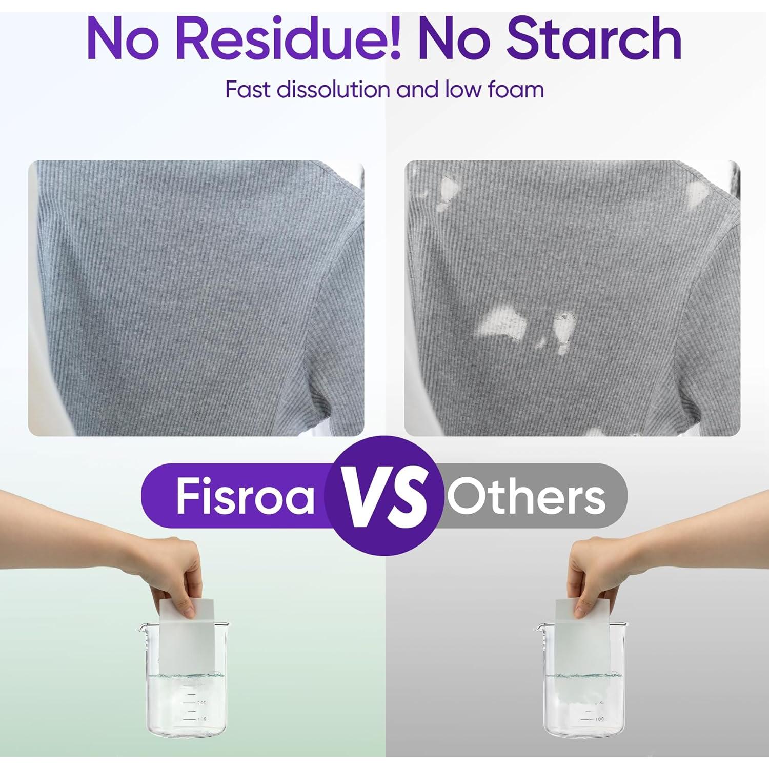 Hojas de detergente ecológicas Fisroa 300 cargas lavanda