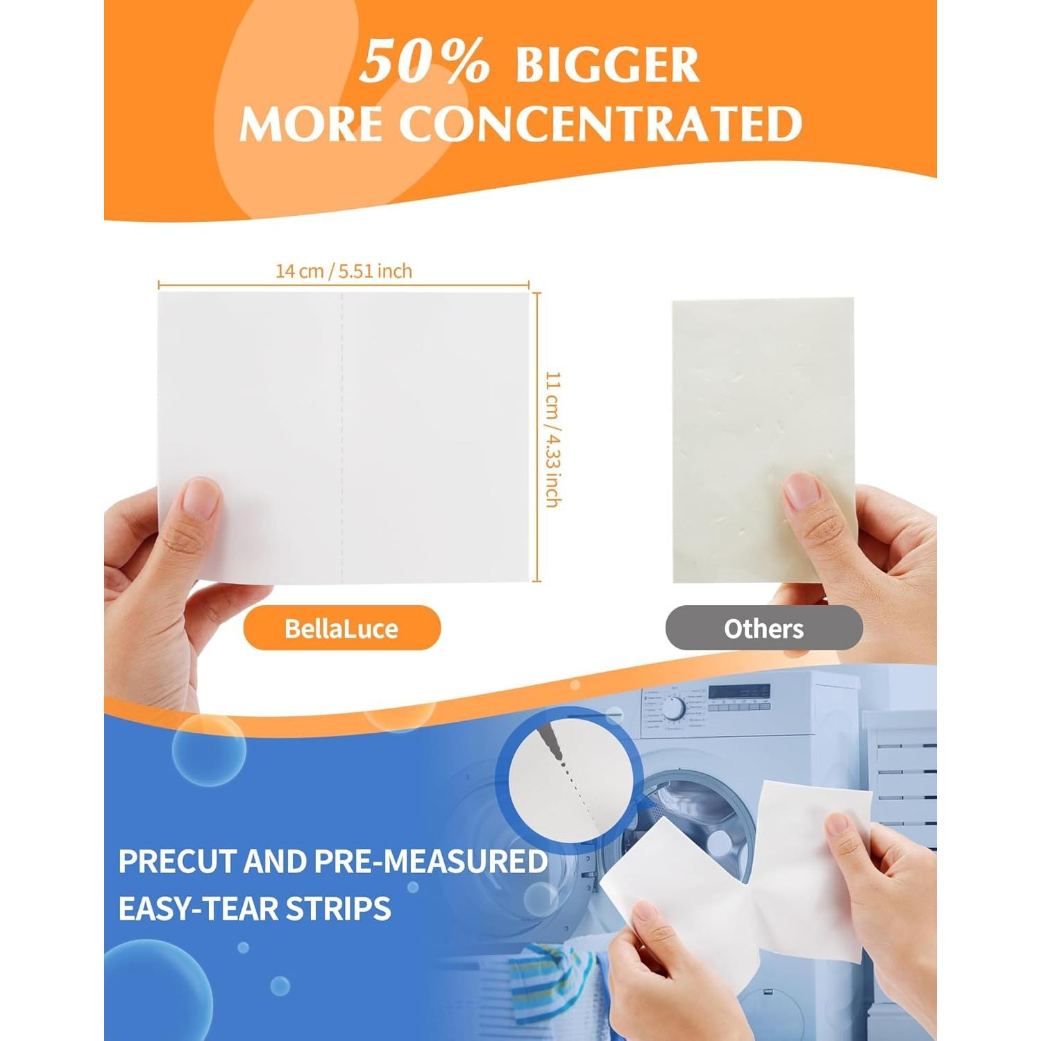 Hojas de Detergente para Ropa Bellaluce - 240 Cargas Ecológicas