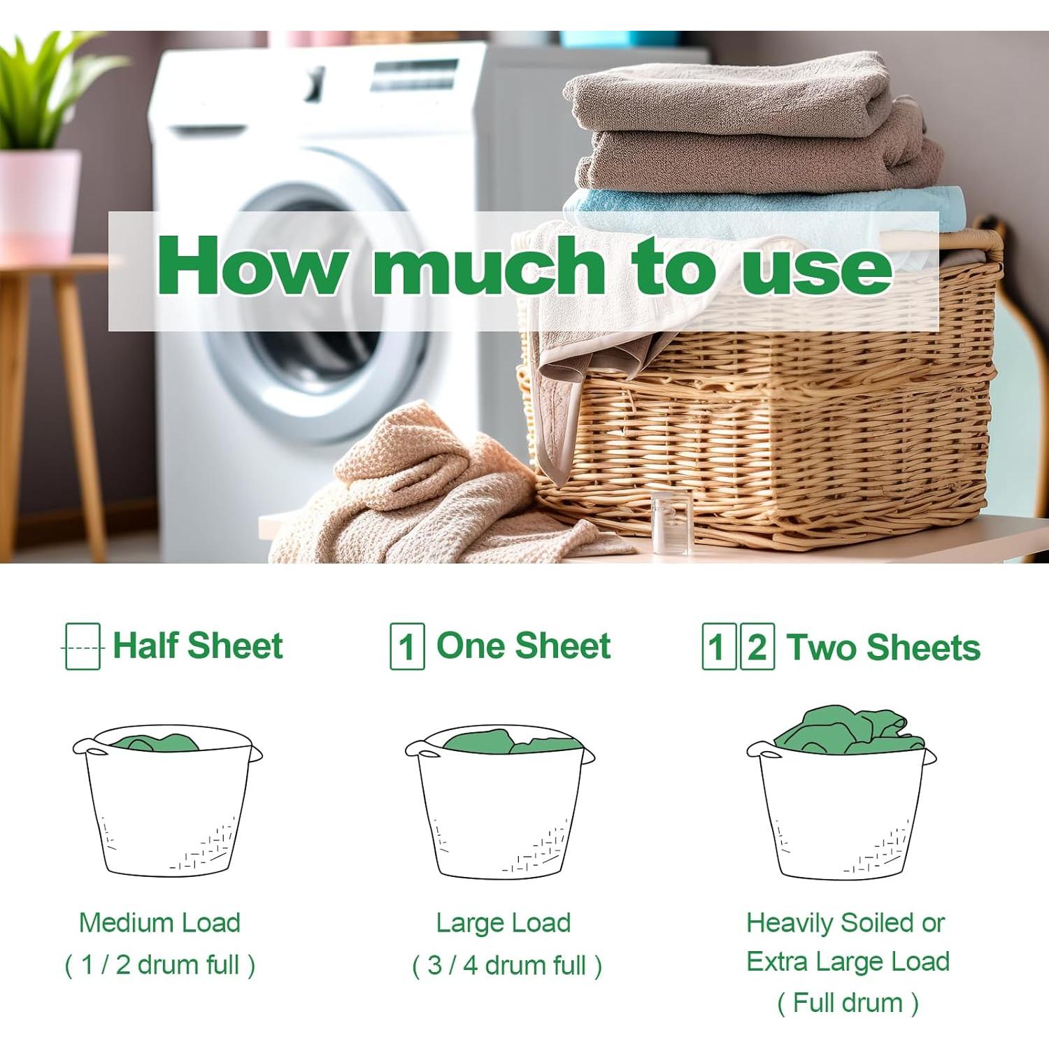 Hojas de Detergente Ecológicas LAUNDRYLUX - 60 Cargas Aroma Lino Fresco