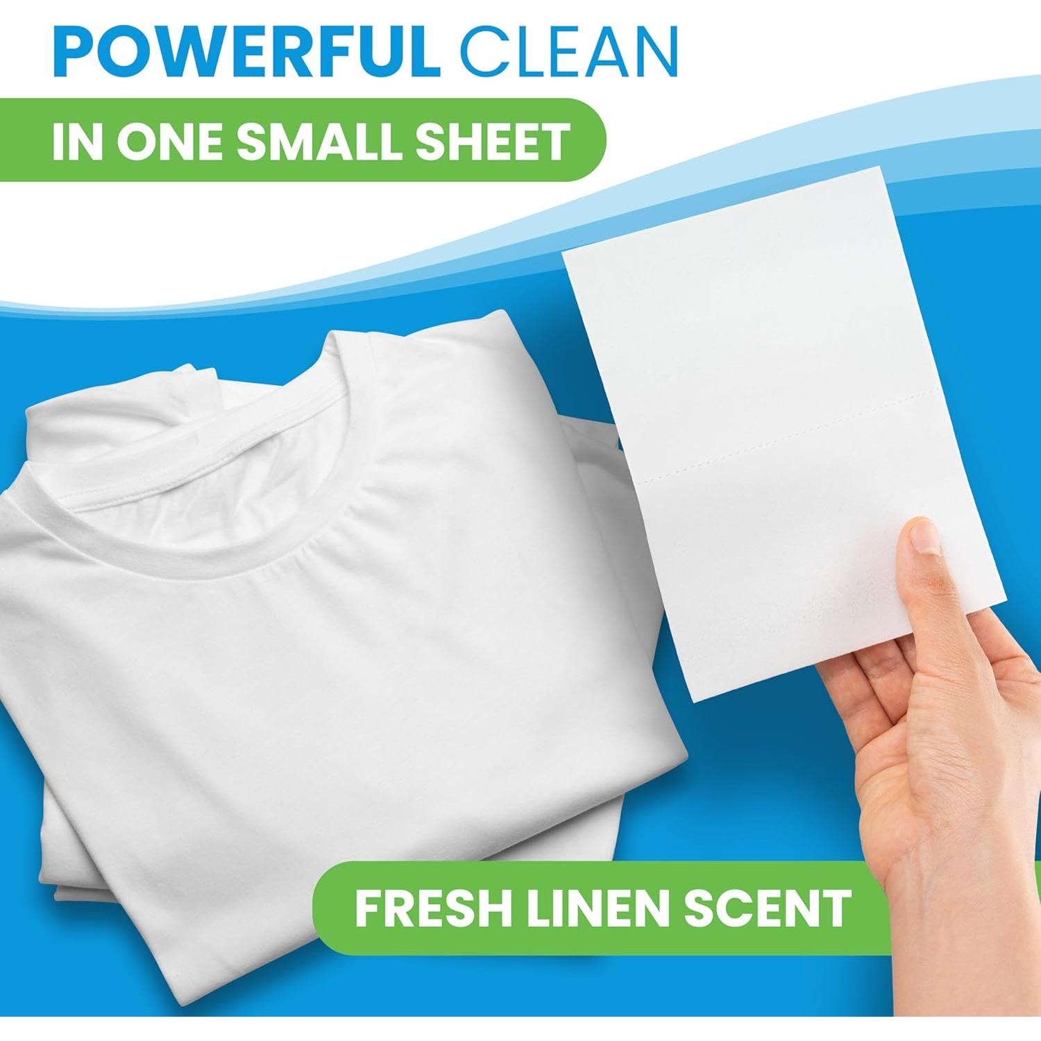 Hojas de detergente ecológicas Clean Elements 50 hojas aroma lino