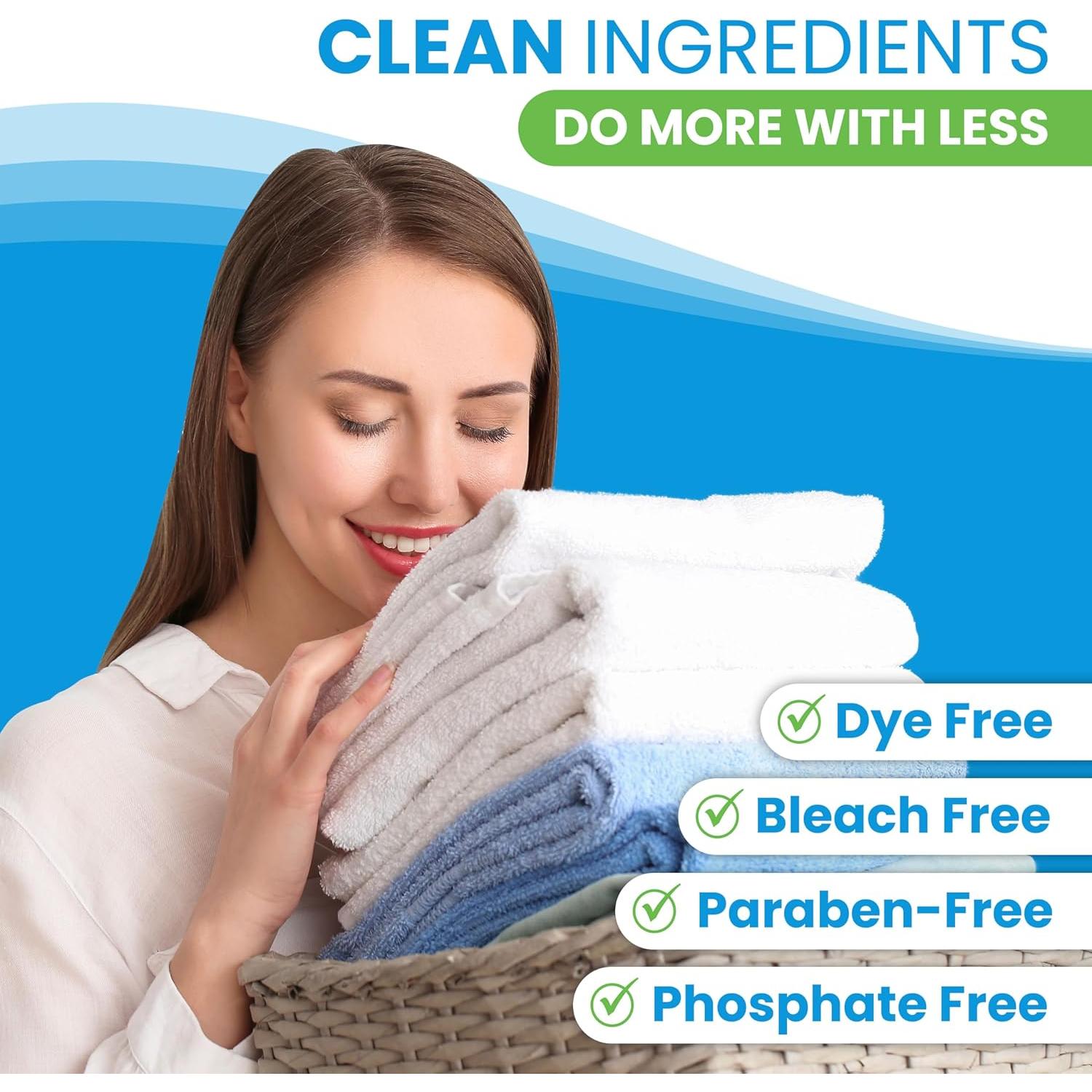 Hojas de detergente ecológicas Clean Elements 50 hojas aroma lino