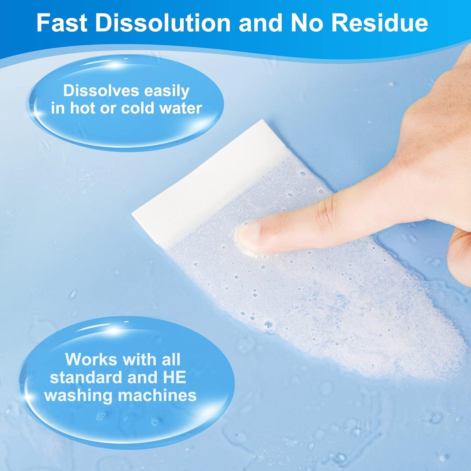 Hojas de detergente para ropa LANSIRY 200 cargas aroma lino fresco