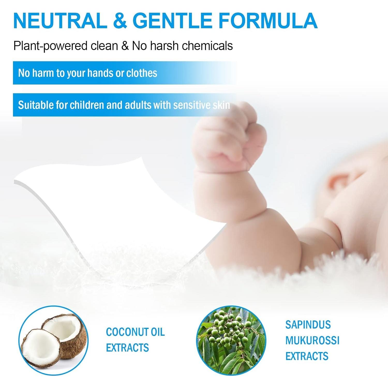 Hojas de detergente ecológico Binbata 128 cargas hipoalergénicas