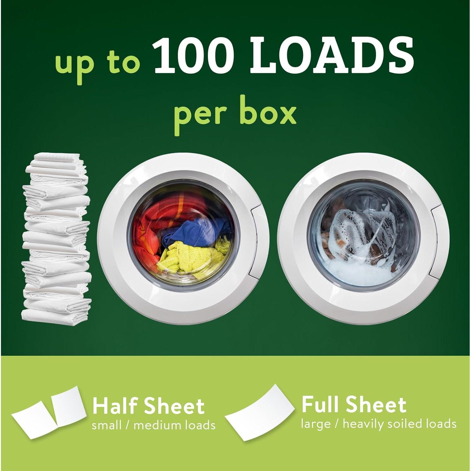 Hojas de Detergente Biokleen Free & Clear - 100 Lavados Ecológicos