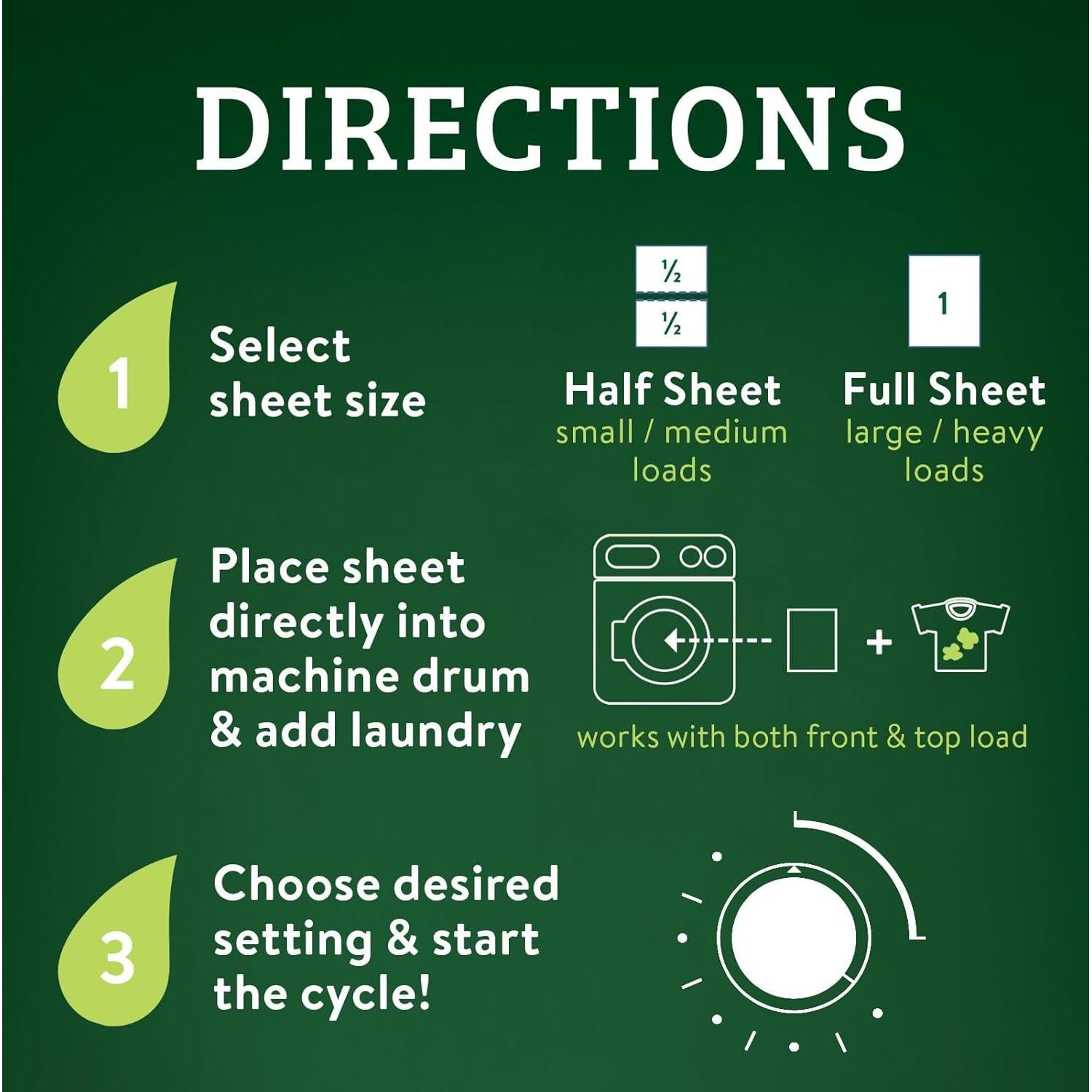 Hojas de Detergente Biokleen Free & Clear - 100 Lavados Ecológicos