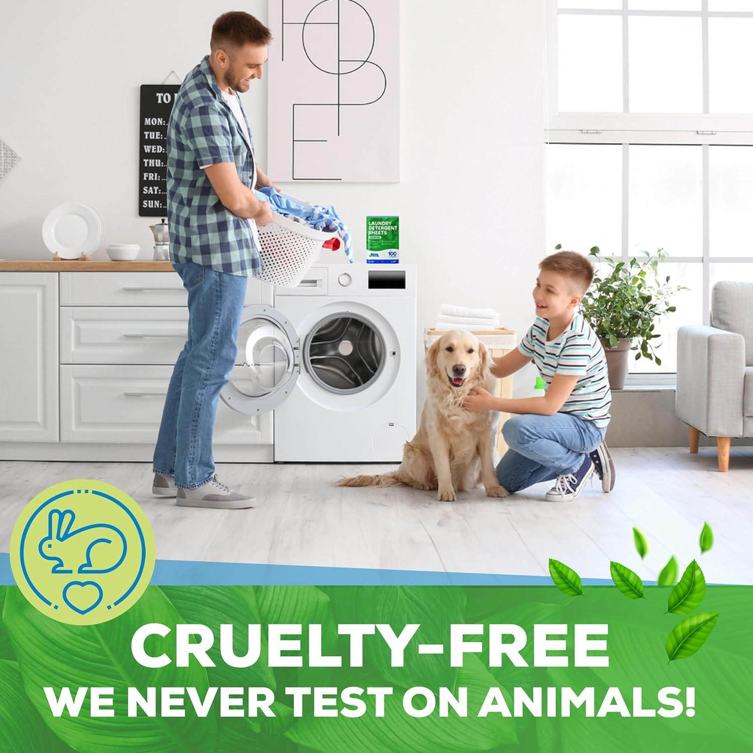 Hojas de Detergente Ecológicas Hudson - 100 Lavados - 50 Hojas