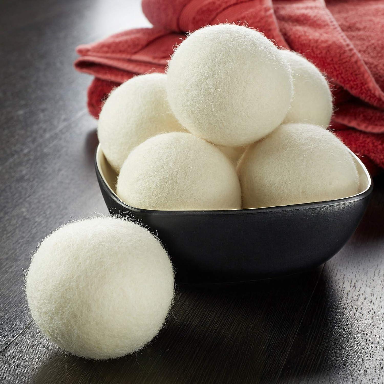 Juego de 6 Pelotas de Secado de Lana Casafield 100% Natural