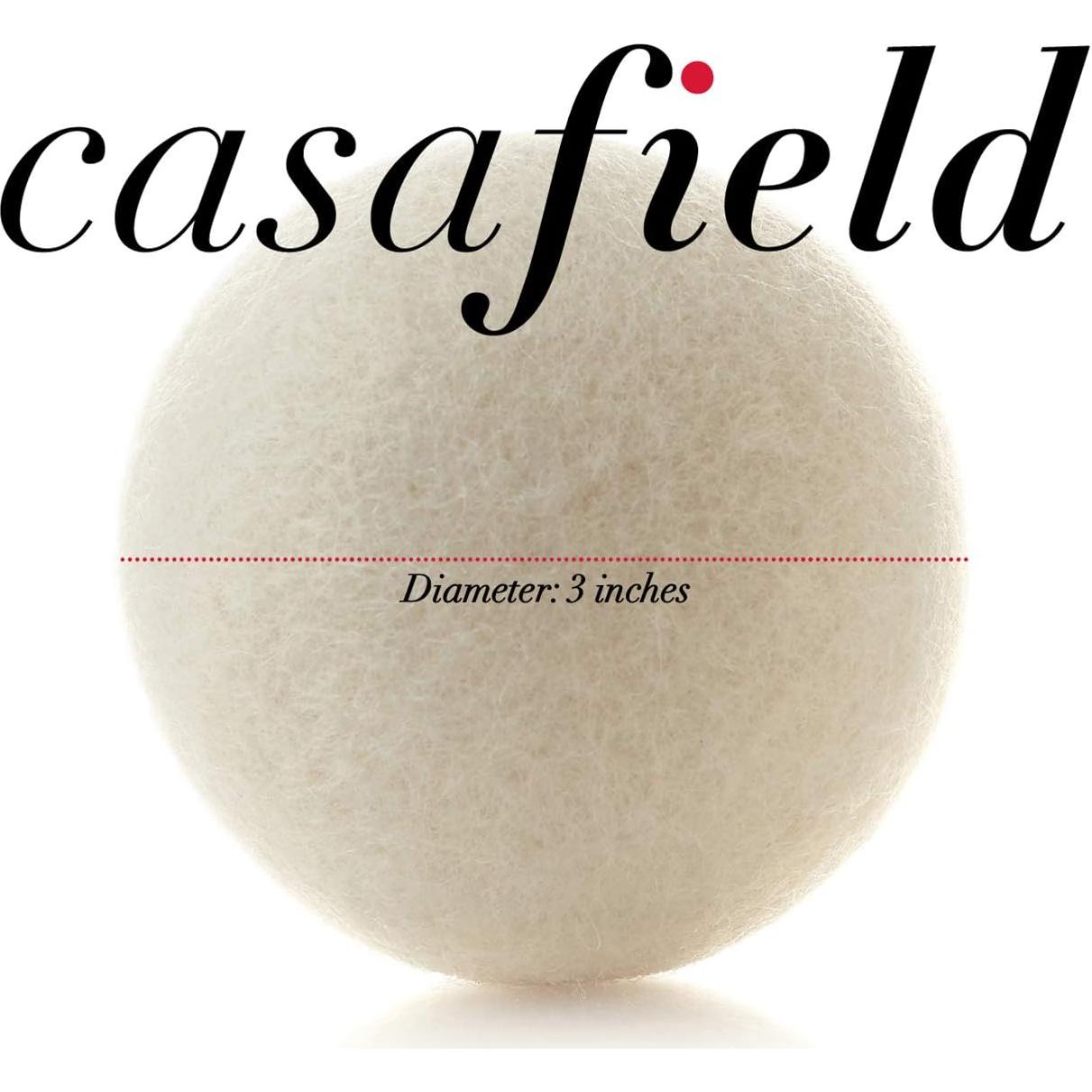 Juego de 6 Pelotas de Secado de Lana Casafield 100% Natural