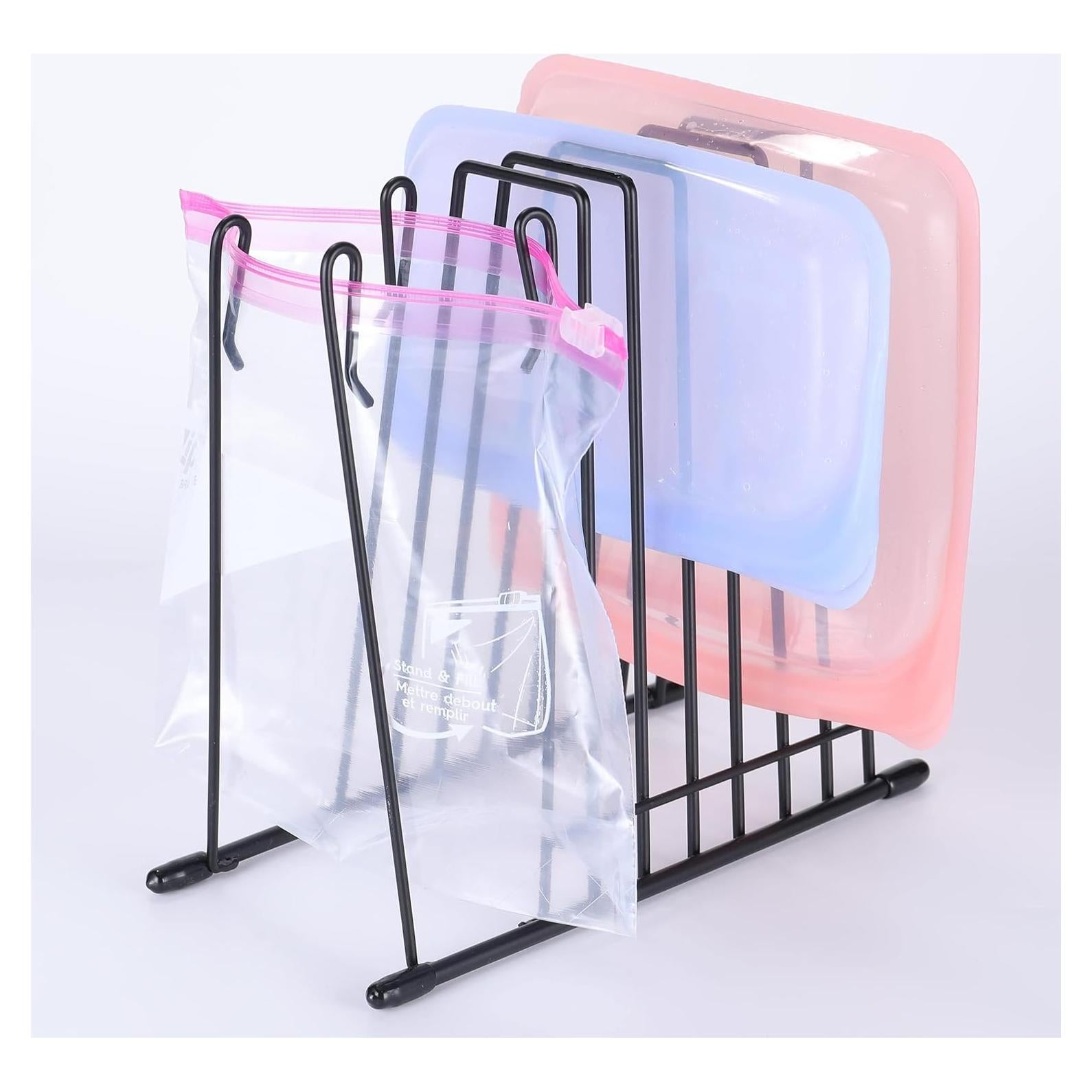 Soporte Secado Bolsas Reutilizables Lerine Acero Inoxidable