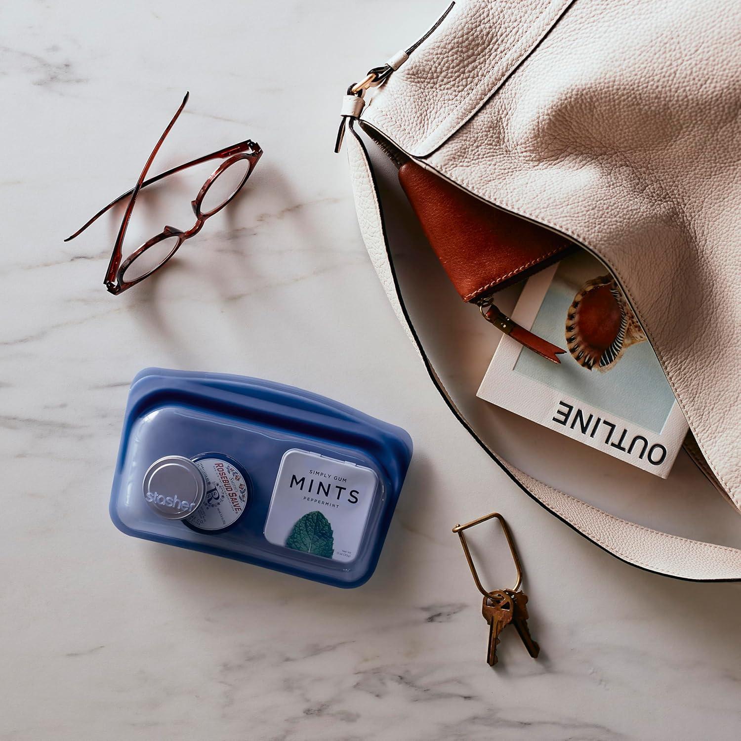 Kit de Inicio Stasher 5 Piezas - Bolsas y Botella Ecológica