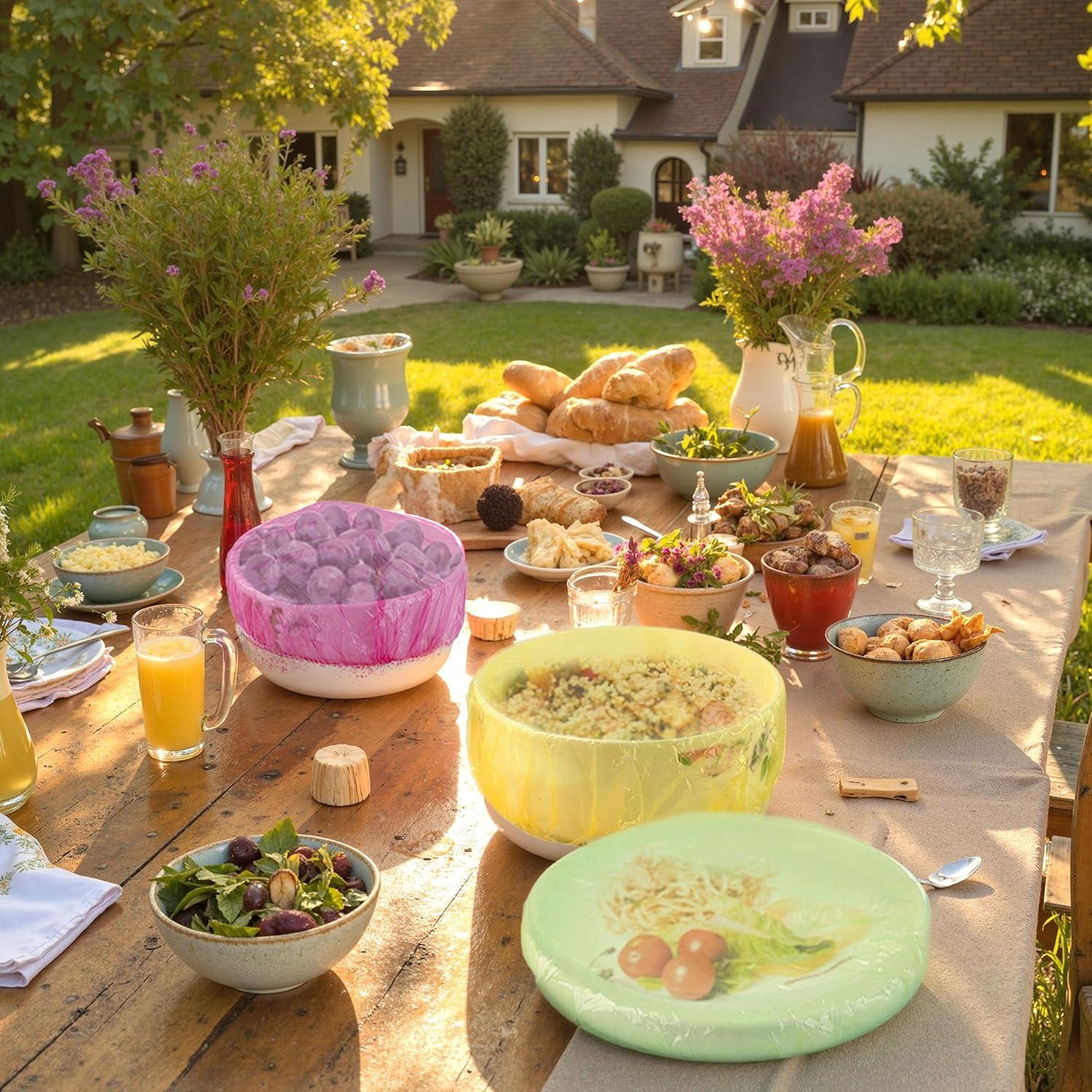 Cubiertas de Tazón Reutilizables HANSGO 120 Piezas 3 Tamaños