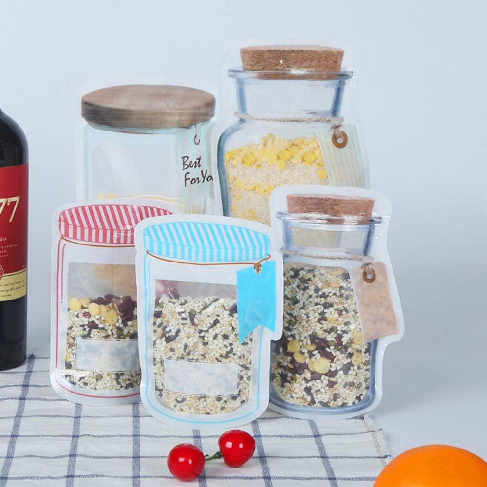 10 Bolsas Reutilizables ANZKA para Almacenamiento de Comida