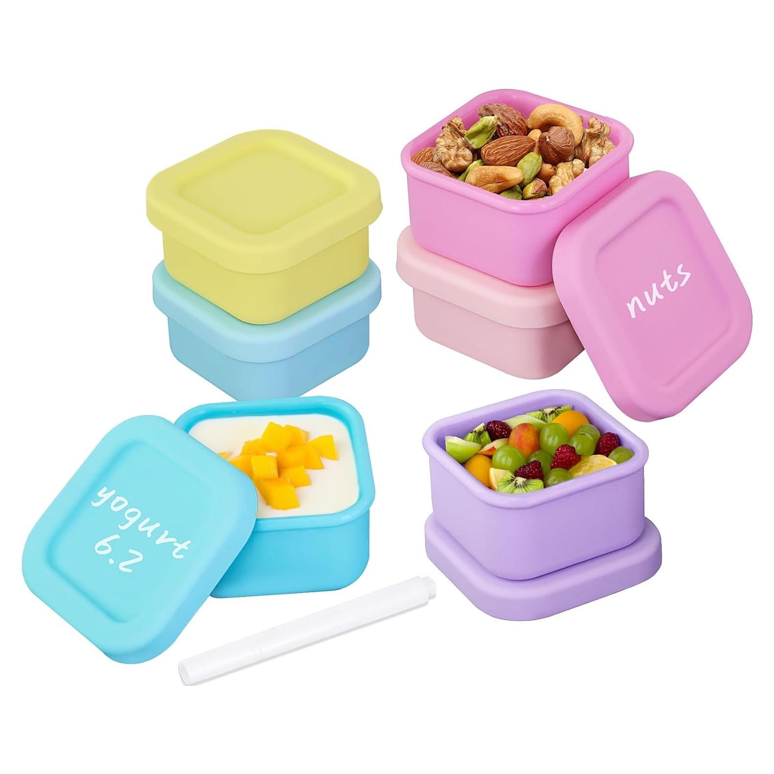 Contenedores de Almacenamiento de Alimentos Silicona Vramy 6 Pzs 100 ml