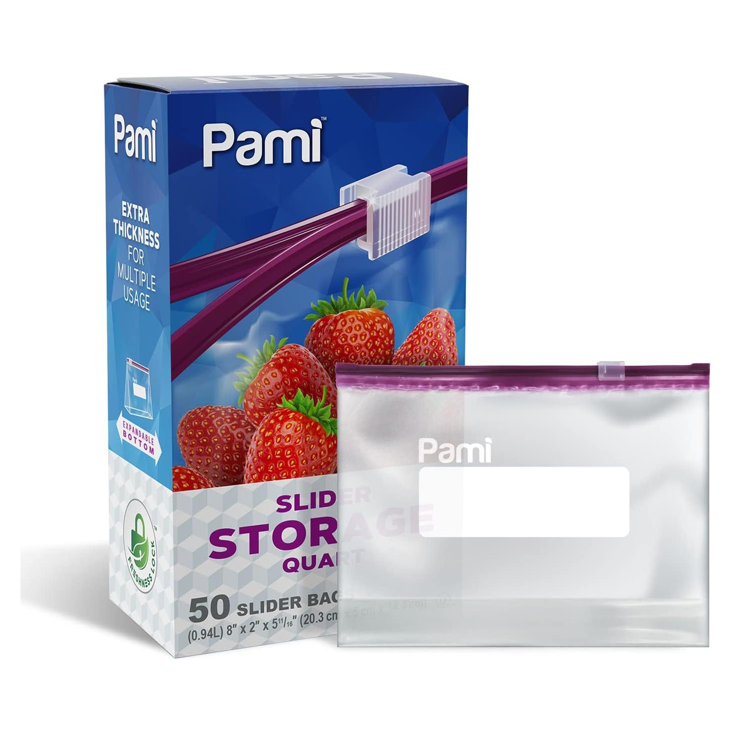 Bolsas de Almacenamiento Reutilizables PAMI Quart 50 Unidades