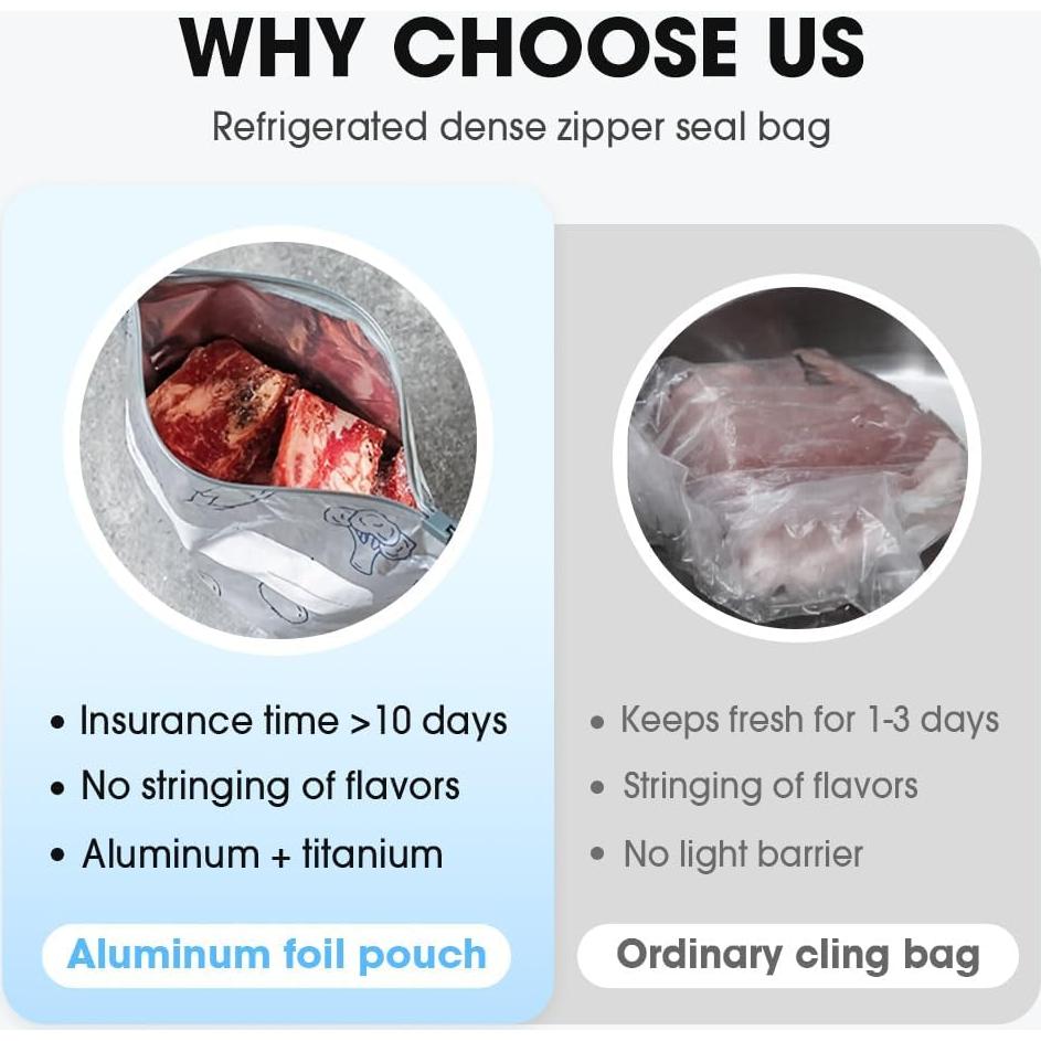 Bolsas de Almacenamiento Reutilizables Morekfly 20x13cm 10pcs