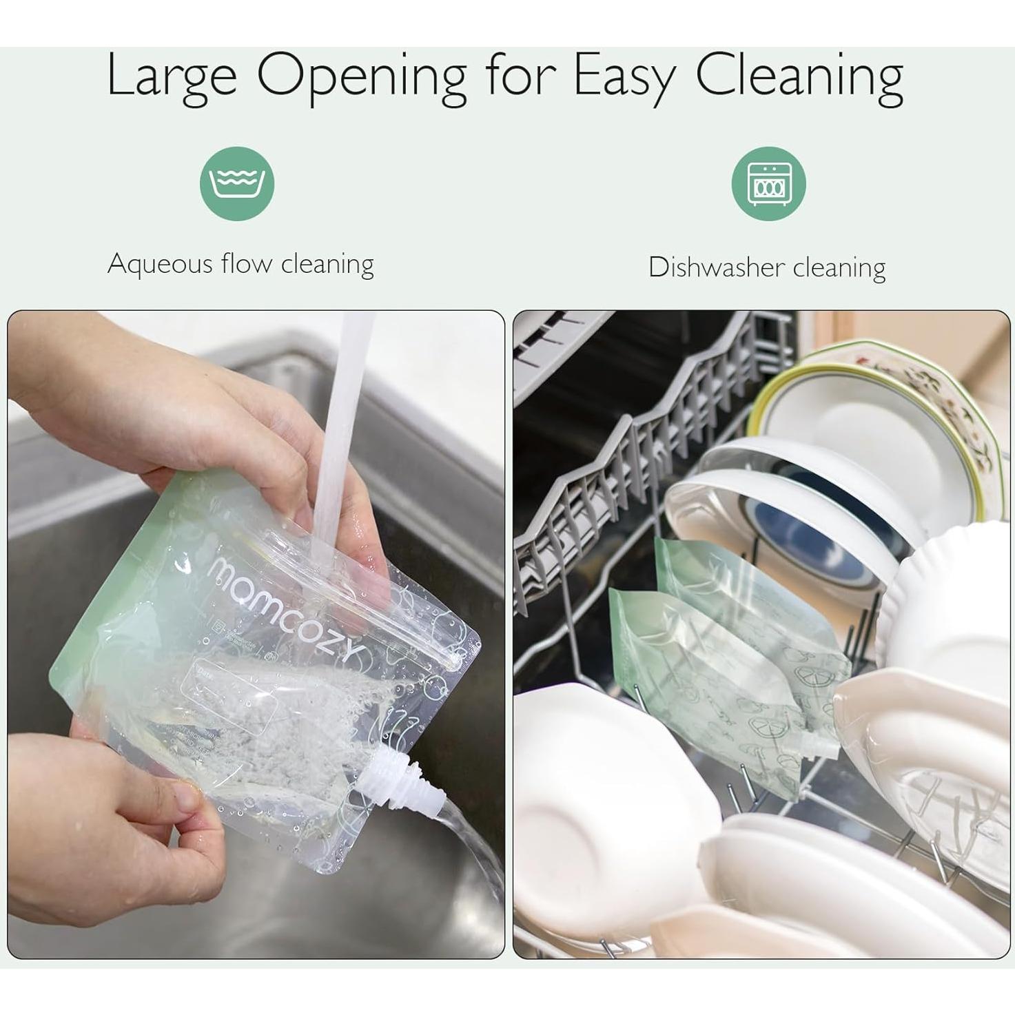 Bolsas Reutilizables para Comida Bebé Momcozy 148ml 10 Unidades