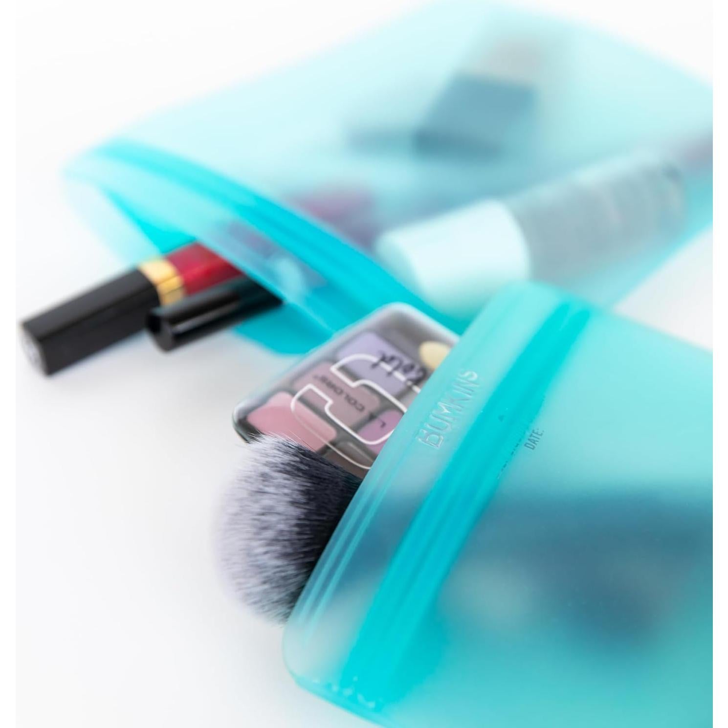 Bolsas de Silicona Reutilizables Bumkins para Snacks y Sándwiches - 2 Paquetes Rosa