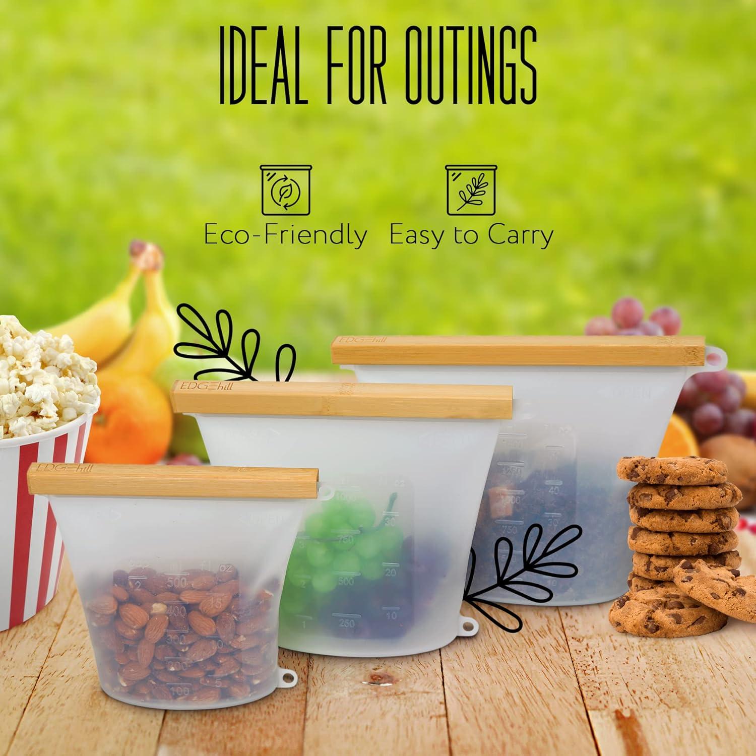 Bolsas de Almacenamiento Reutilizables Edgehill - 3 Tamaños