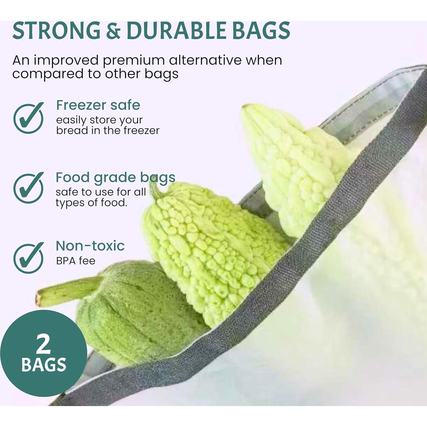 Bolsas Reutilizables para Pan Casero FUNSTITUTION 43x53cm 2PCS