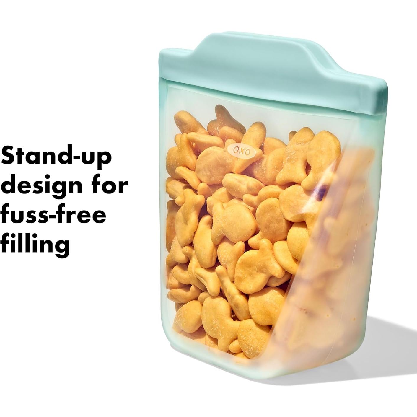 Conjunto de Tazas Reutilizables OXO Tot - 2 Piezas - Silicona