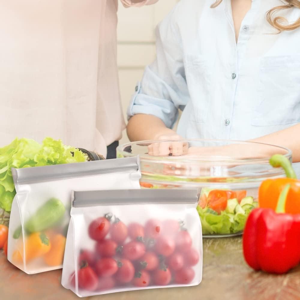 Bolsas de Almacenamiento Reutilizables Cozihom 8 Piezas PEVA