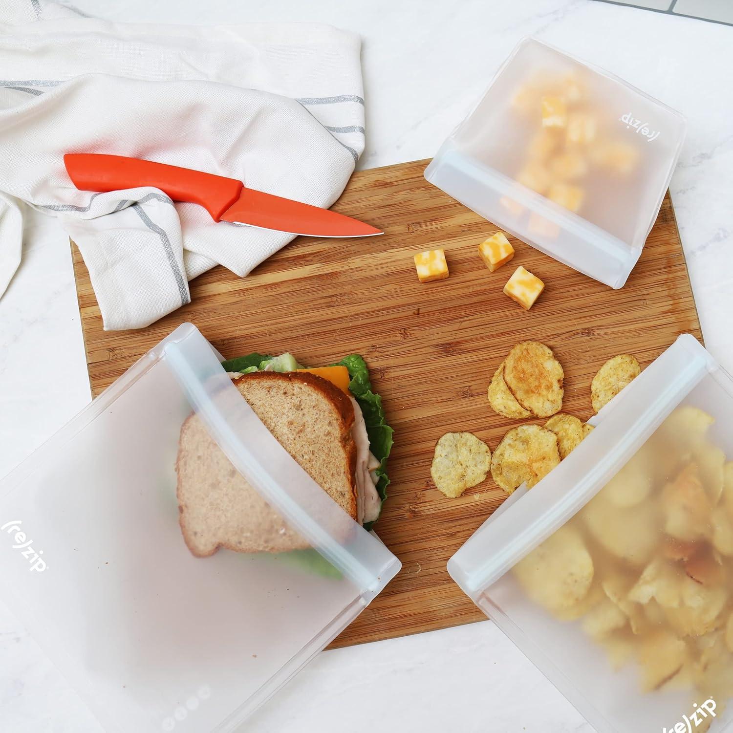 Bolsas Reutilizables para Sándwich re)zip 10 Pack 3.5 Tazas