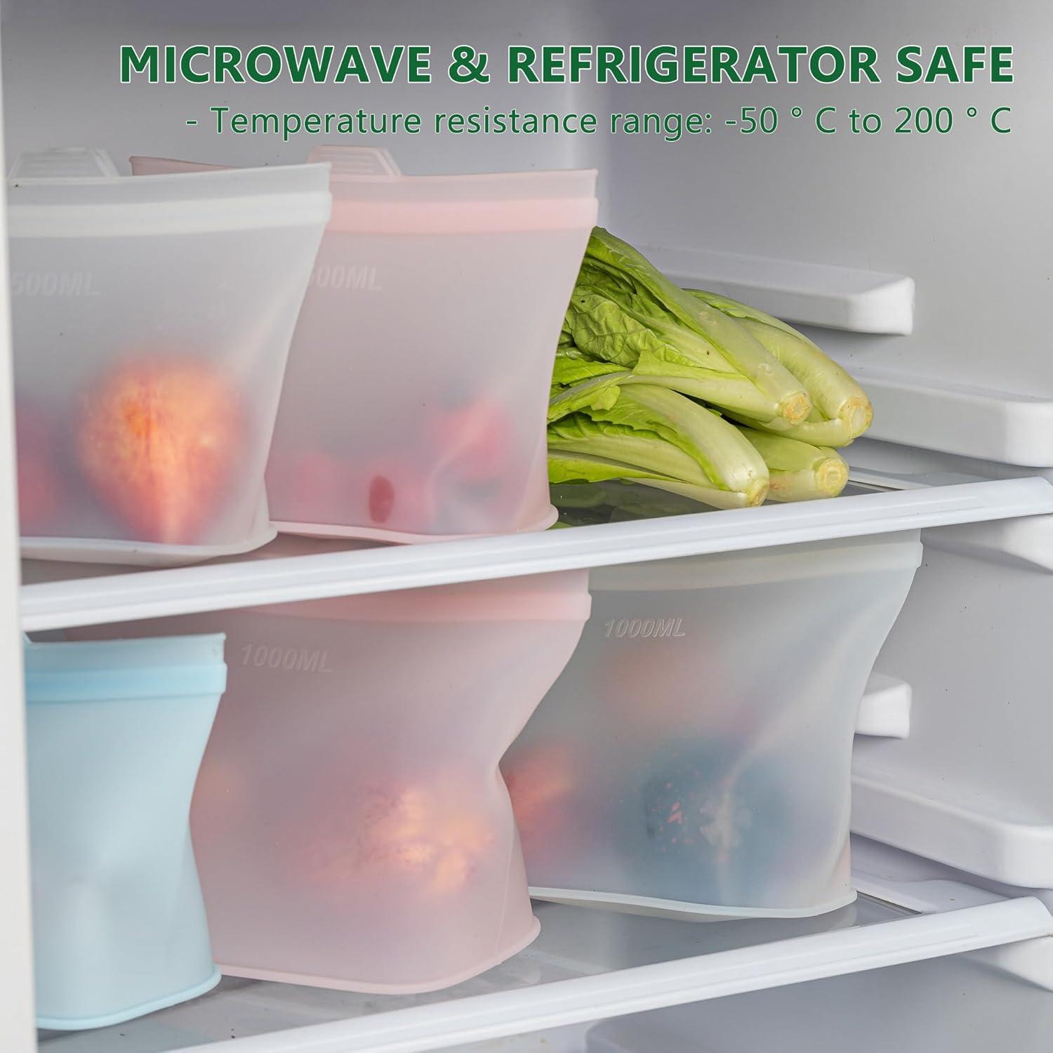 Bolsas de Almacenamiento de Silicona JUEJUEZI - 3 Tamaños