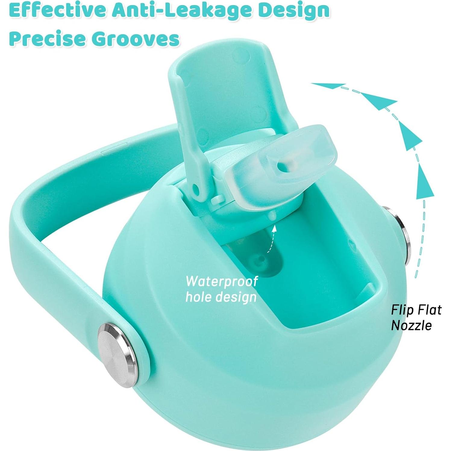 Botella de Agua Aislada Choco Mocha 12Oz (360ml) Niños Rosa Verde