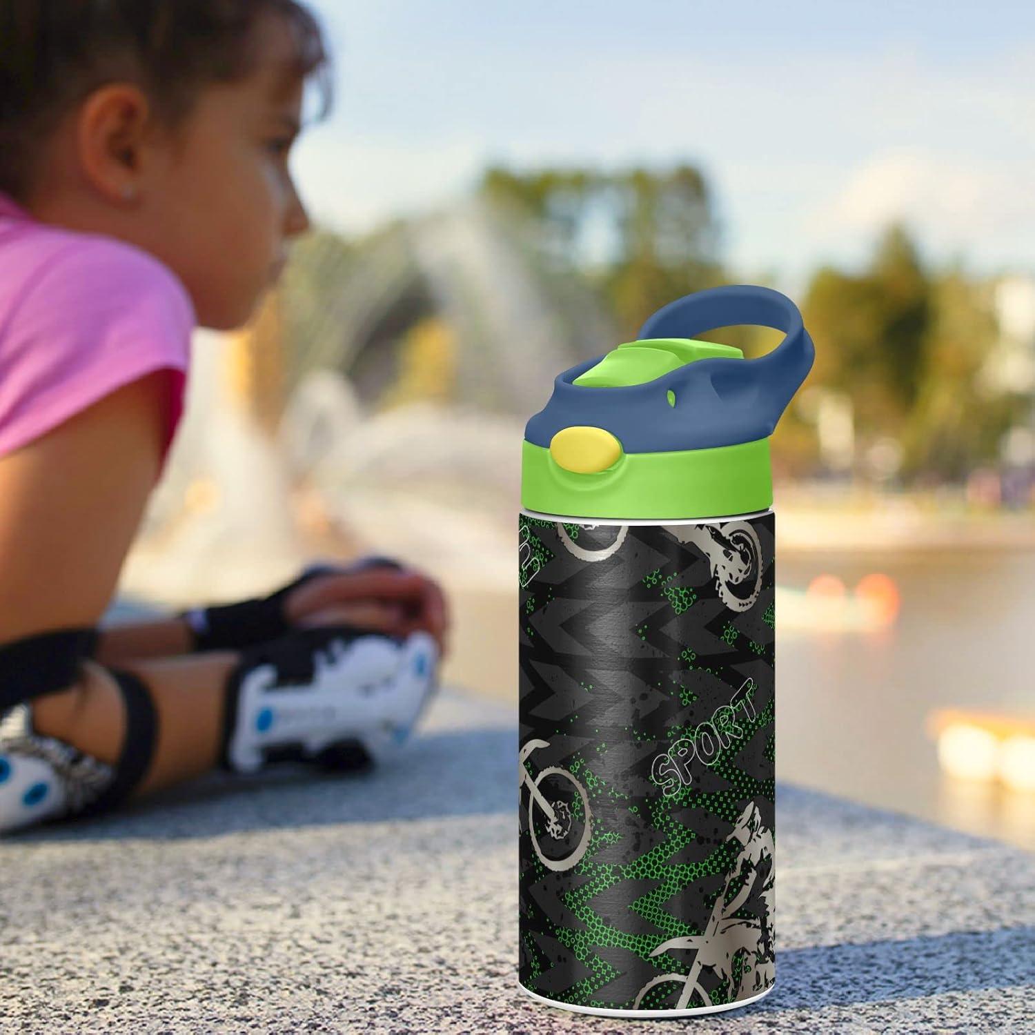 Botella de Agua Aislada SDMKA 350ml para Niños - Camuflaje