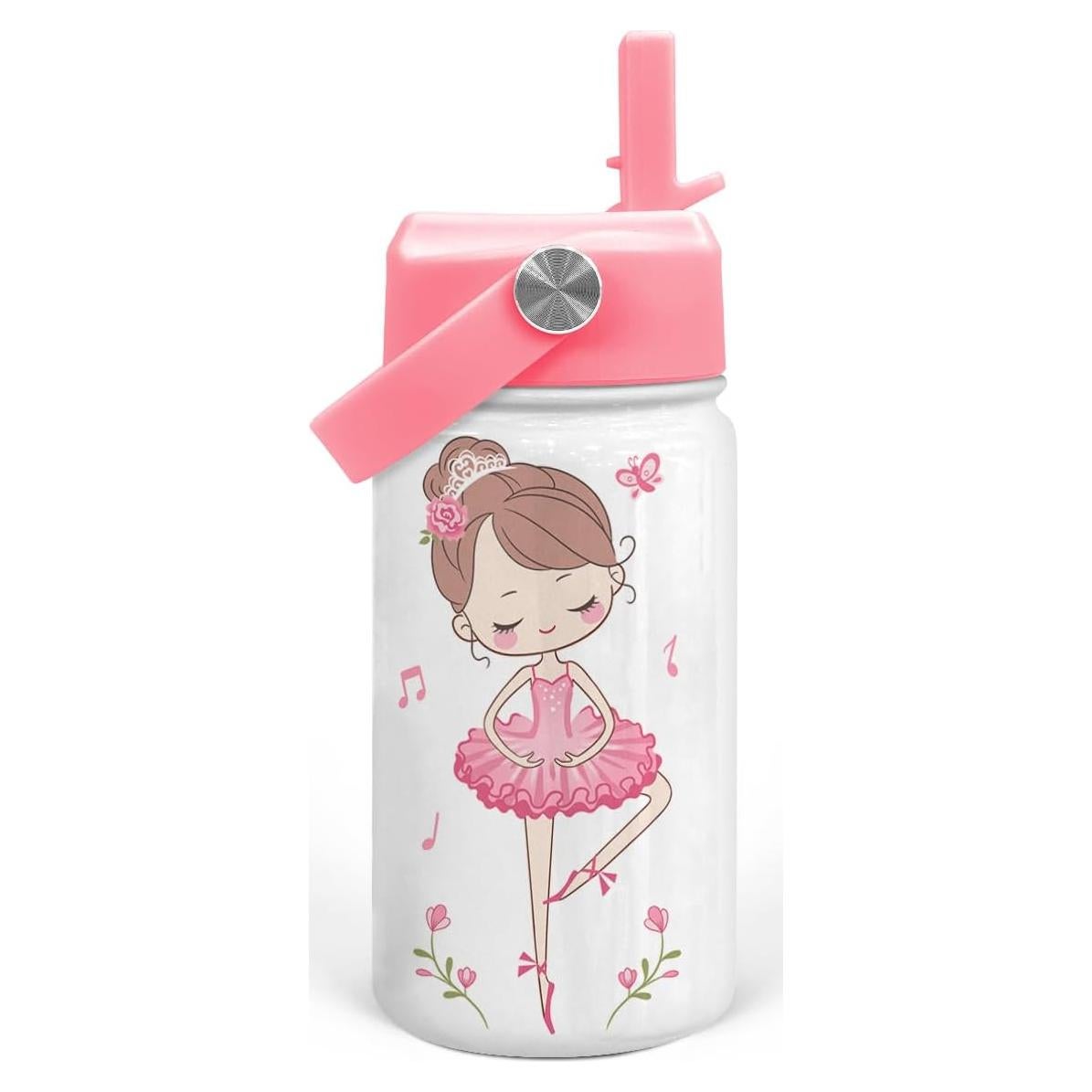 Botella de Agua SANDJEST Ballet 355 ml Acero Inoxidable Aislada