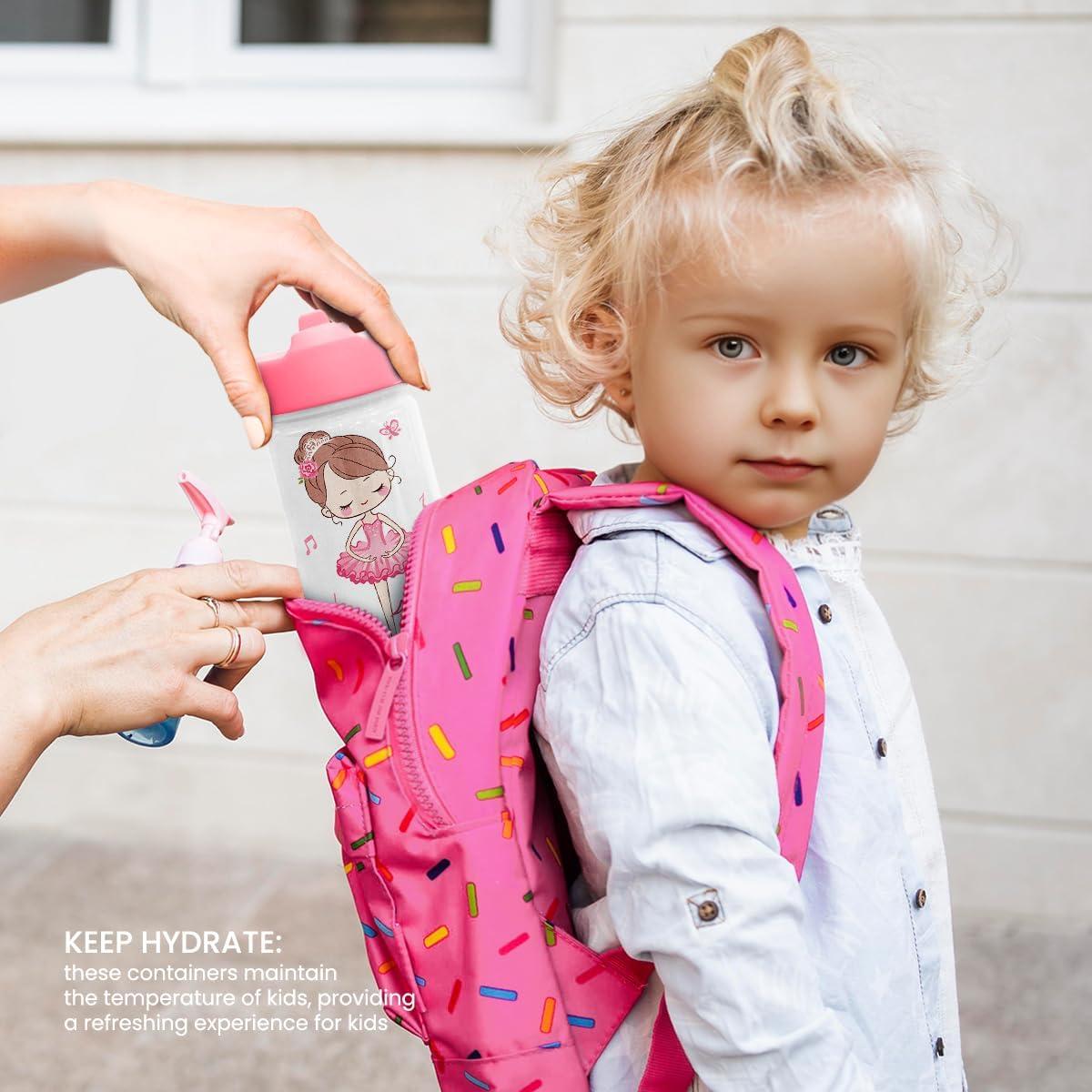 Botella de Agua SANDJEST Ballet 355 ml Acero Inoxidable Aislada