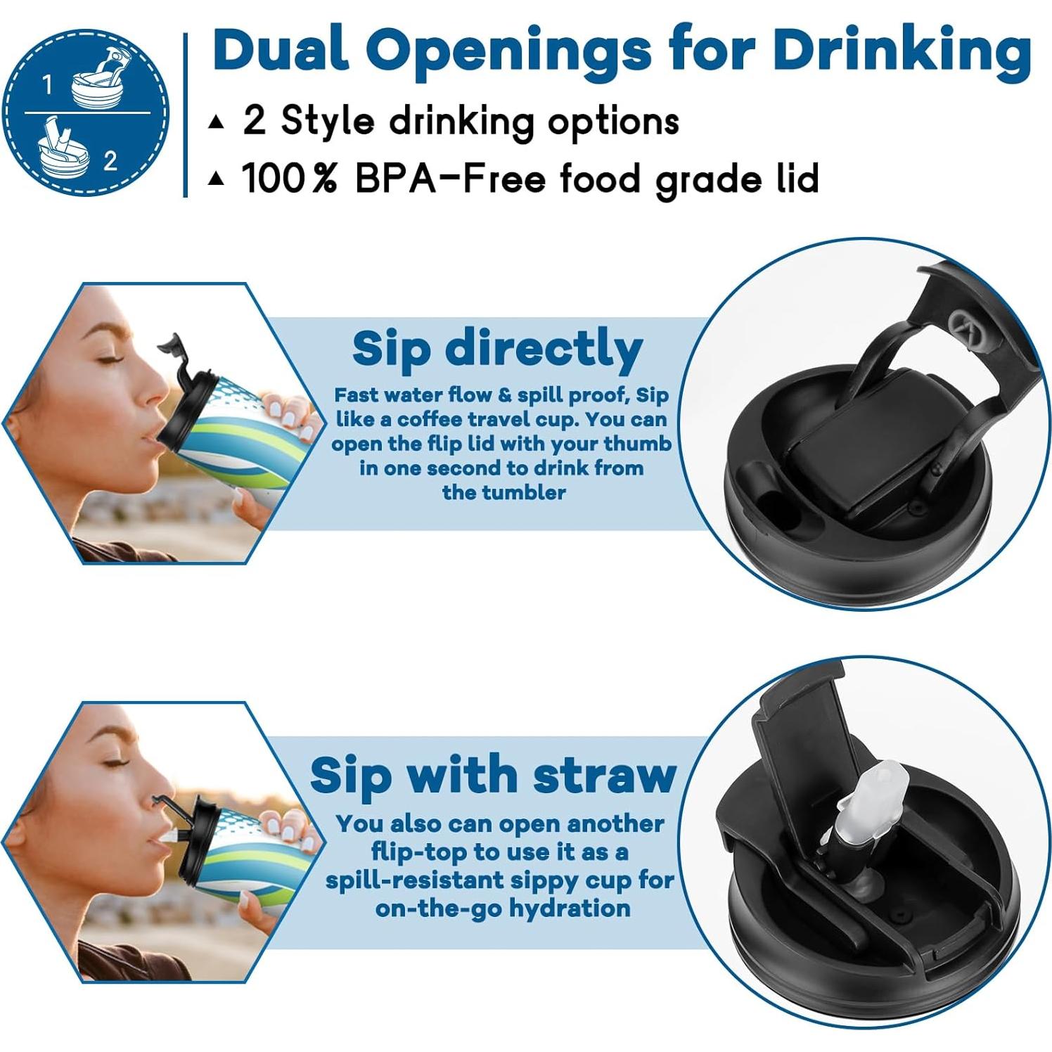 Paquete de 8 botellas de acero inoxidable 20 oz AxPower