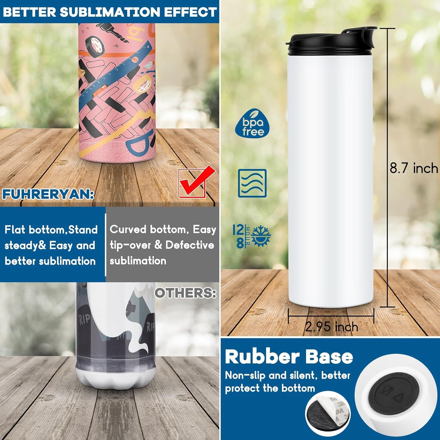 Paquete de 8 botellas de acero inoxidable 20 oz AxPower