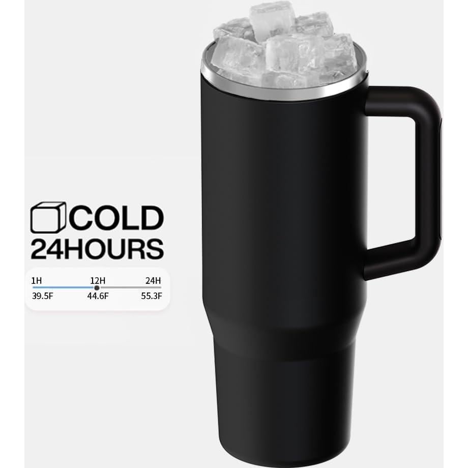 Taza de viaje ZZT 40 oz acero inoxidable a prueba de fugas