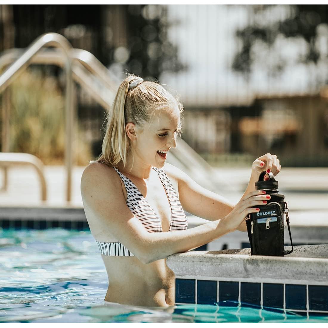 Bolsa Portabotellas The Coldest Water - Aislada 946 ml Negra