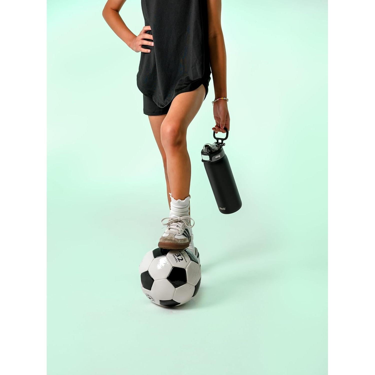 Botella de Agua Ello Kids Pop & Fill 532ml Acero Inoxidable