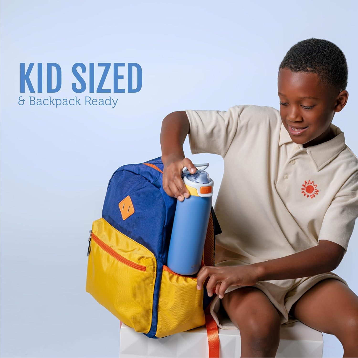 Botella de Agua Ello Kids Pop & Fill 532ml Acero Inoxidable