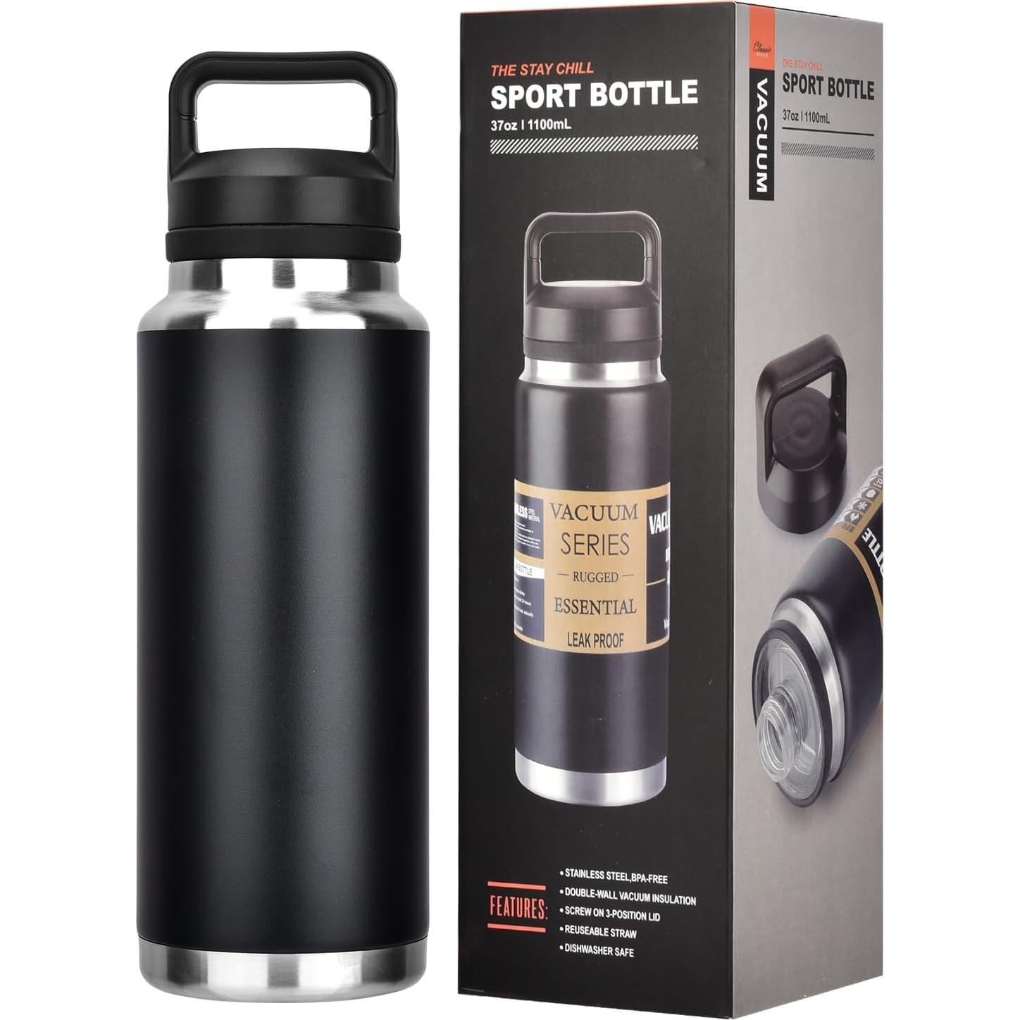 Botella Deportiva Stay Chill 1100ml Acero Inoxidable Aislada