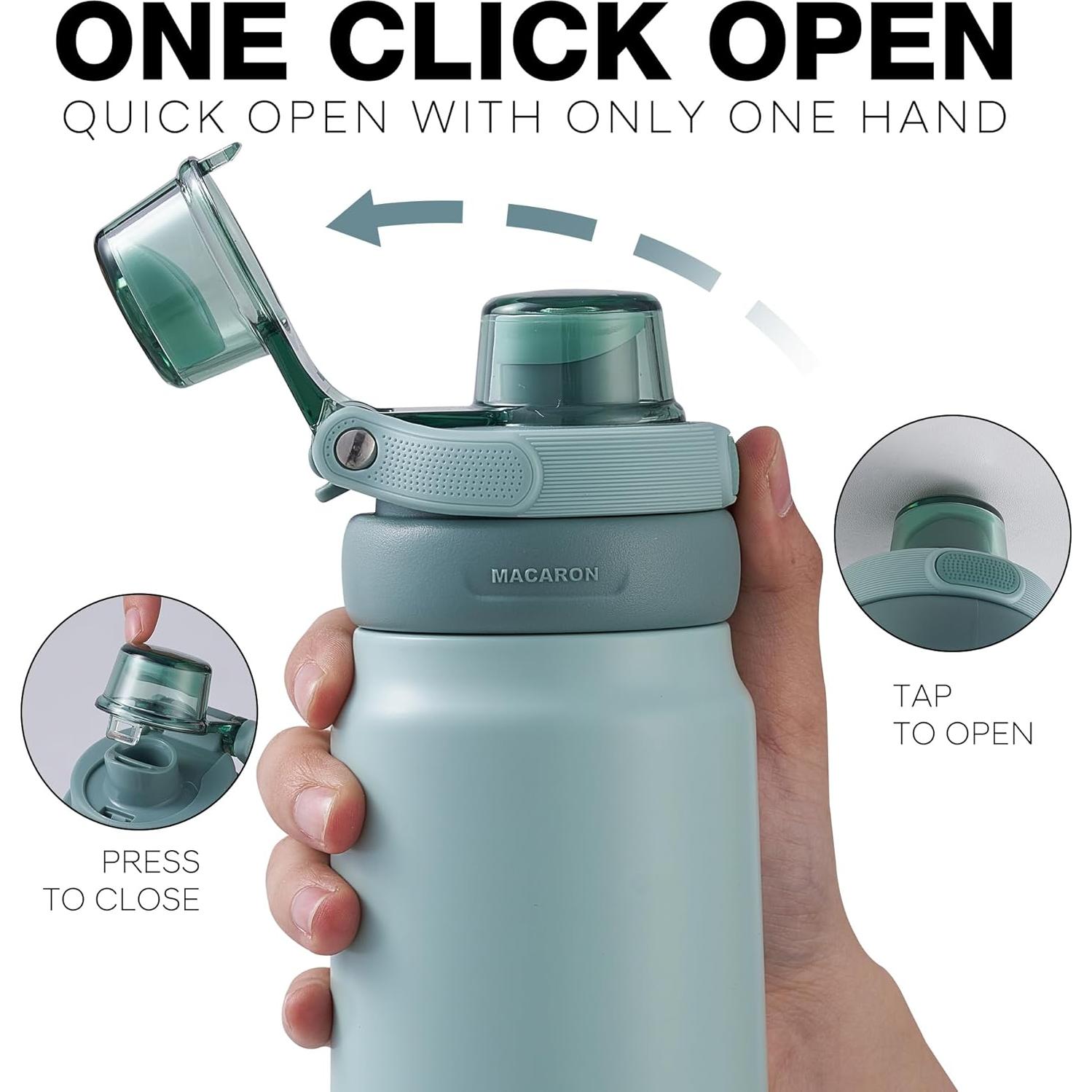 Botella de Agua Zuhra 550ml Acero Inoxidable Doble Pared Aislada