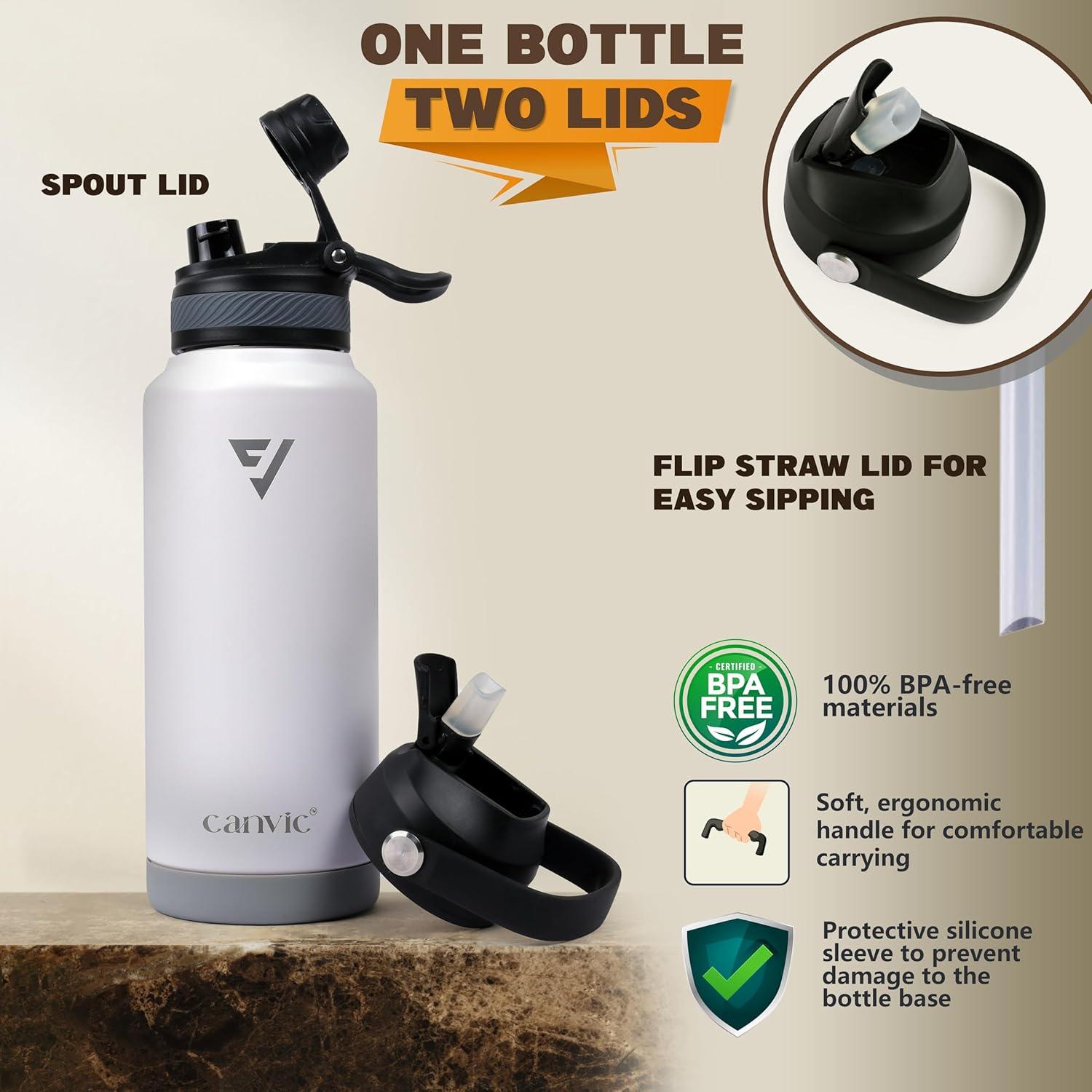 Botella de Agua Aislada Canvic DualSip 0.95L Acero Inoxidable