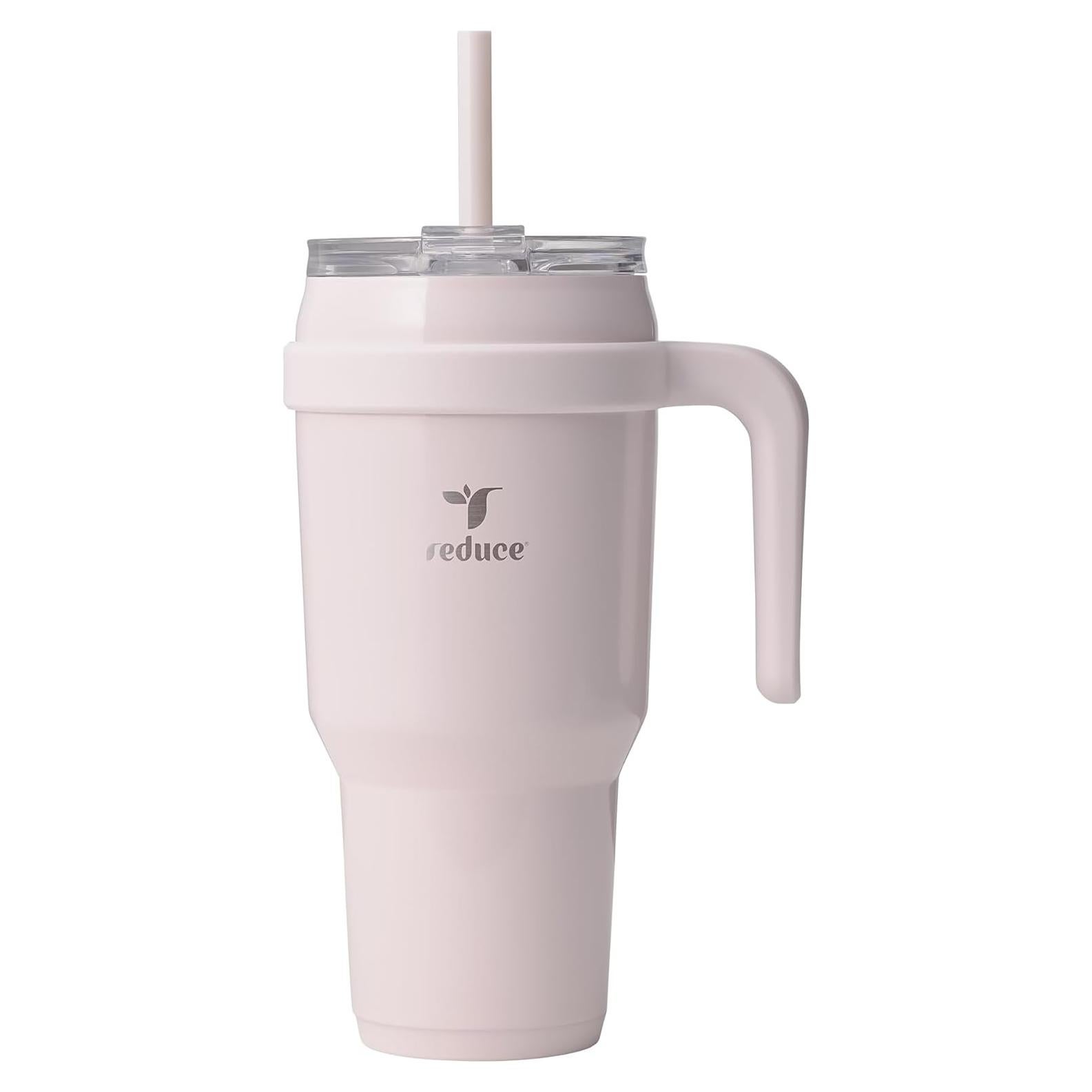 Taza Aislada REDUCE 40 oz con Asa y Popote Reutilizable