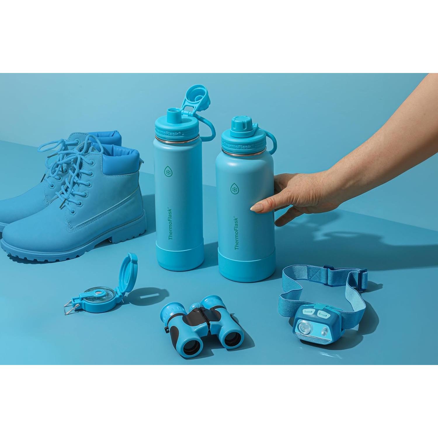 Botella de Agua ThermoFlask 710 ml Acero Inoxidable Azul