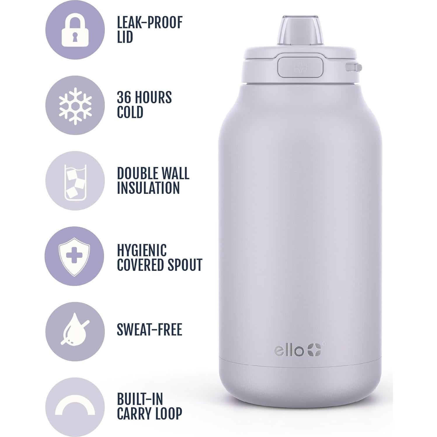 Jarra de Acero Inoxidable Ello Hydra 1.89L Aislada al Vacío