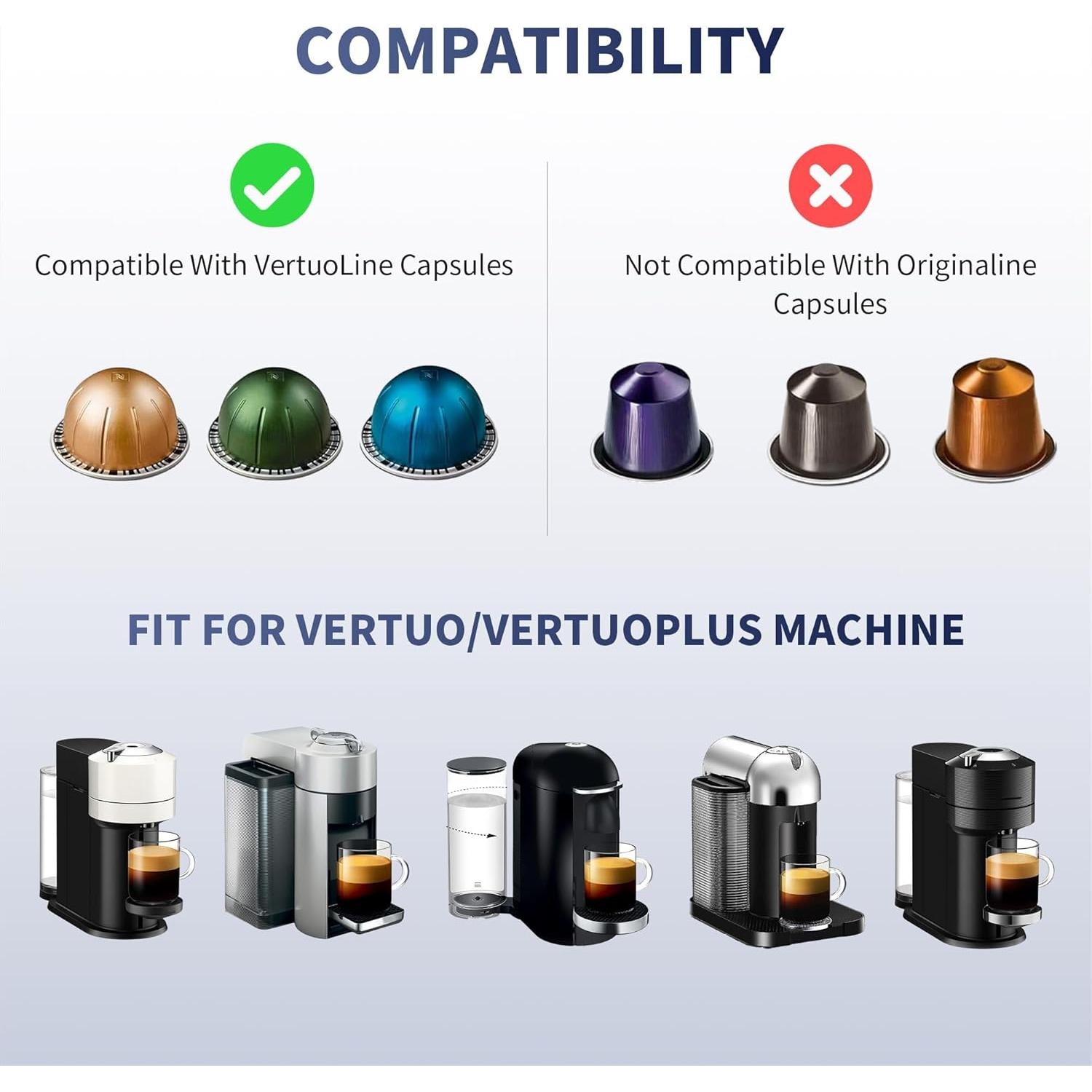 Kit de Cápsulas Reutilizables Sootozy para Nespresso Vertuo