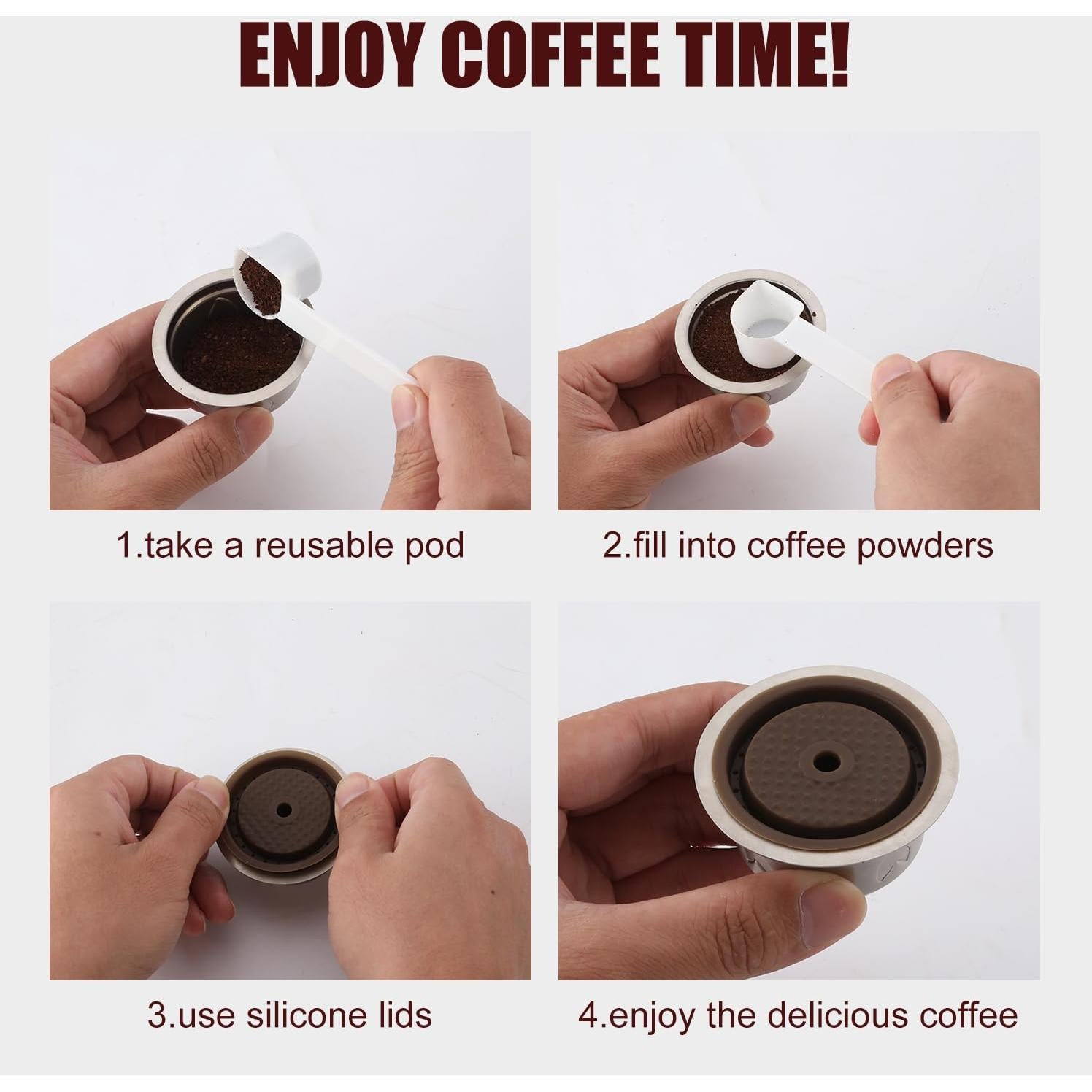 Cápsulas Reutilizables Nespresso Vertuo XIHIRCD Acero Inoxidable 230ml